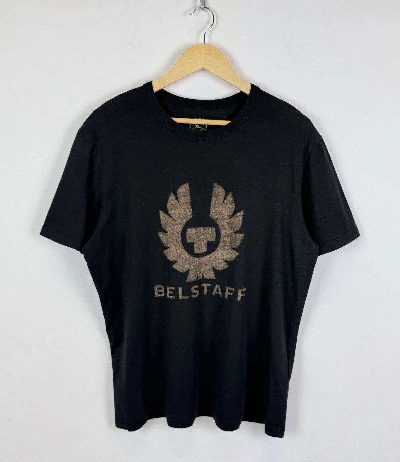 Belstaff Belstaff England Big Logo Graphic T-shirt Gray Short Sleeve Size US XL / EU 56 / 4 - 1 Thumbnail