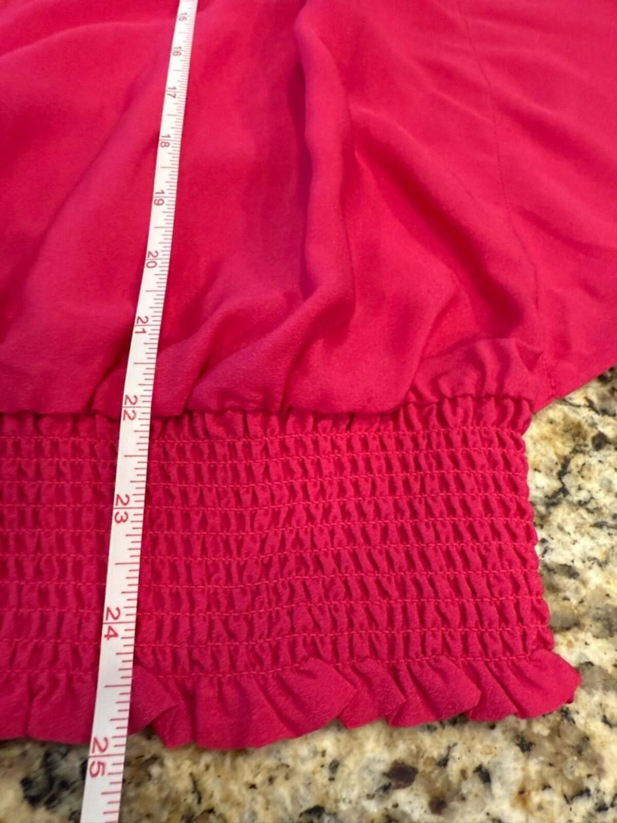 Other Coldwater Creek magenta beaded V neck bat wing top SZ XS 4-6 Size XS / US 0-2 / IT 36-38 - 7 Thumbnail