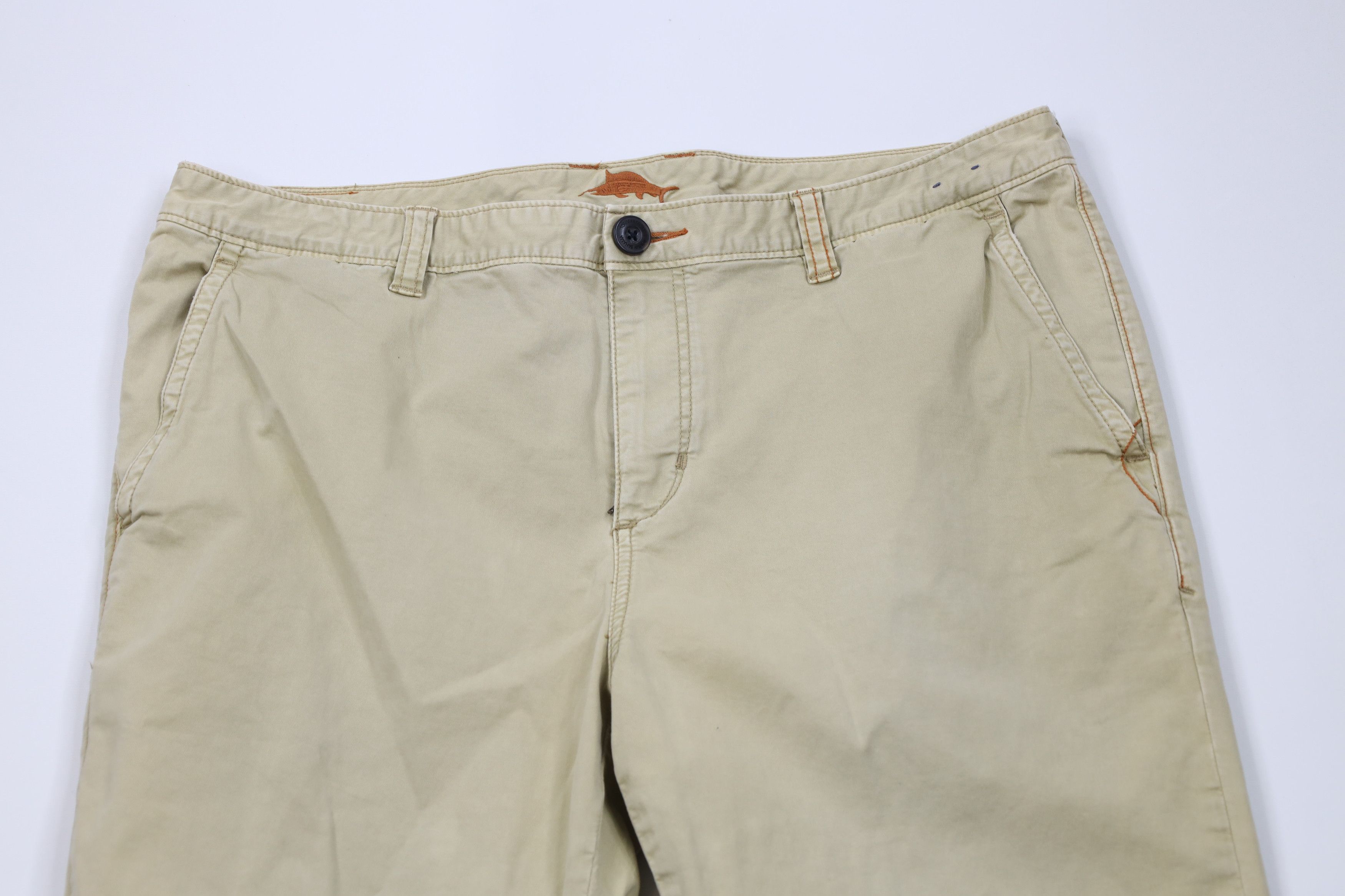 Tommy Bahama × Vintage Vintage Tommy Bahama Stretch Straight Leg Chino Pants Beige Size US 36 / EU 52 - 2 Thumbnail