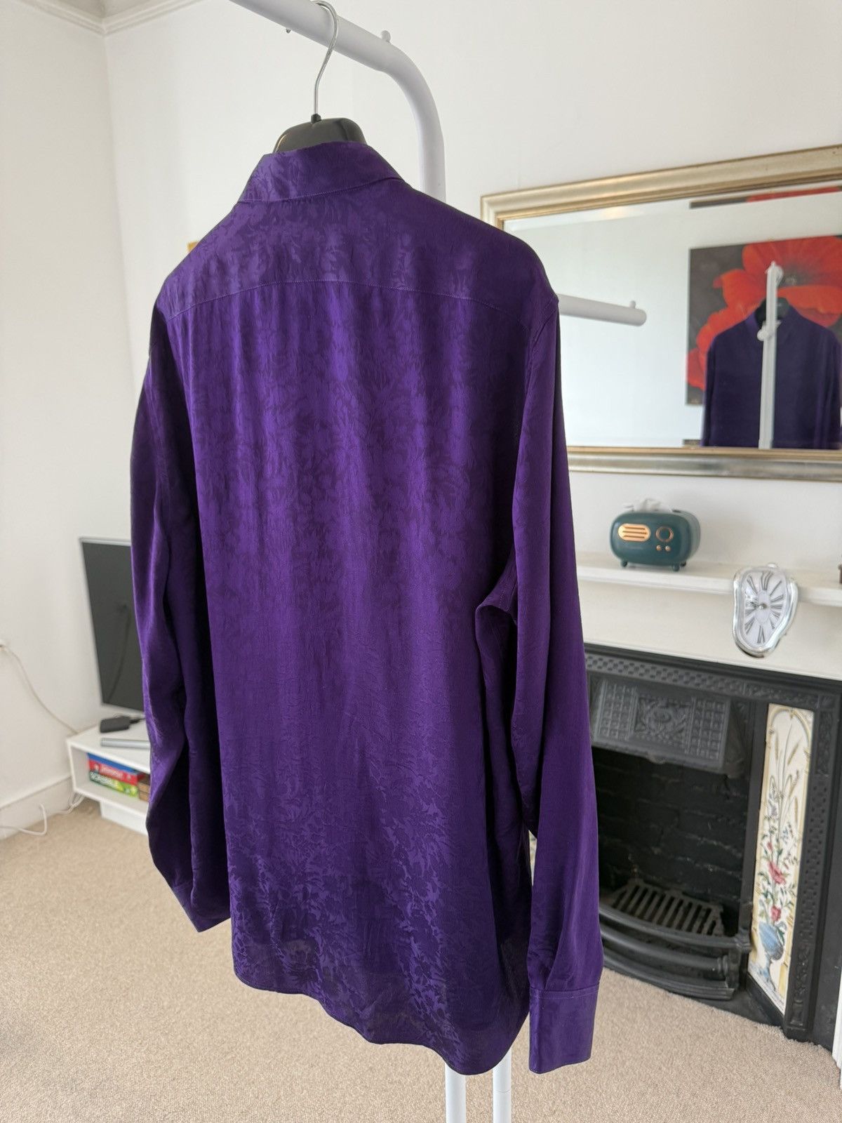 Saint Laurent Paris SS22 Saint Laurent Silk Brocade Shirt Size US M / EU 48-50 / 2 - 9 Thumbnail