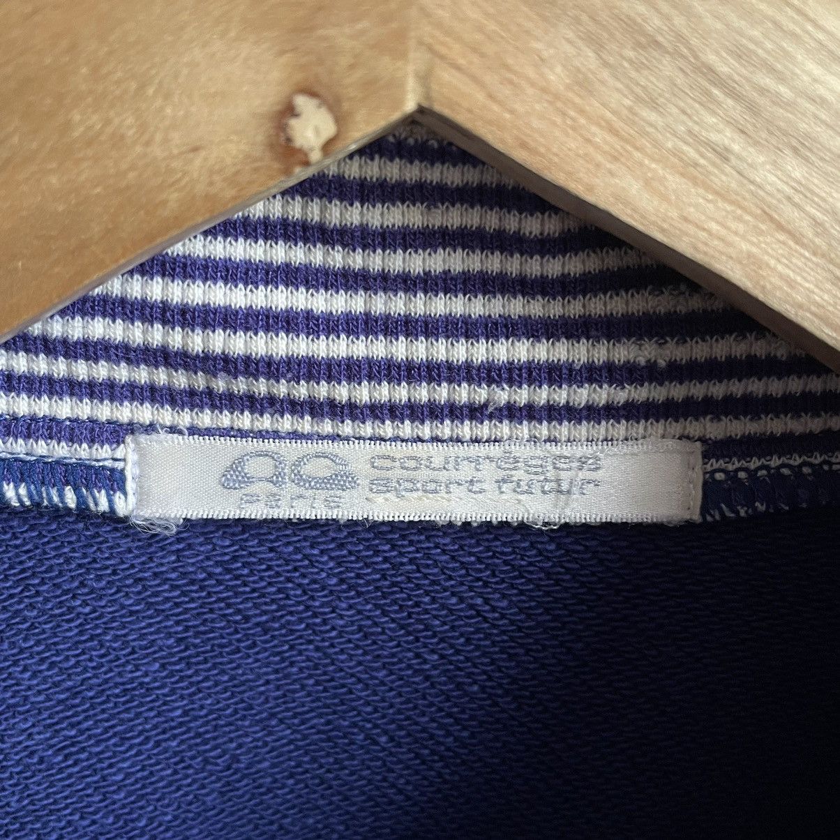Courreges × Vintage Vintage Courreges Half zipper Sweatshirt Size M / US 6-8 / IT 42-44 - 4 Thumbnail