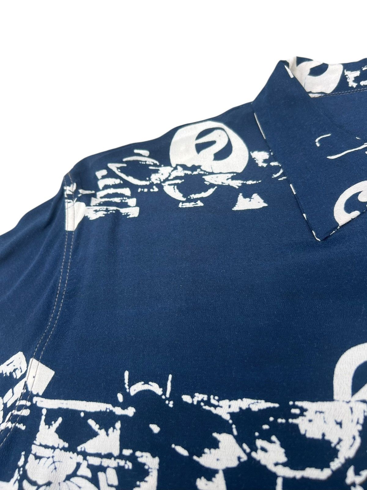 Blue Blue Japan Blue Blue Special Okra Indigo Dyed Hawaiian Shirt Size 4 Size US XL / EU 56 / 4 - 4 Thumbnail
