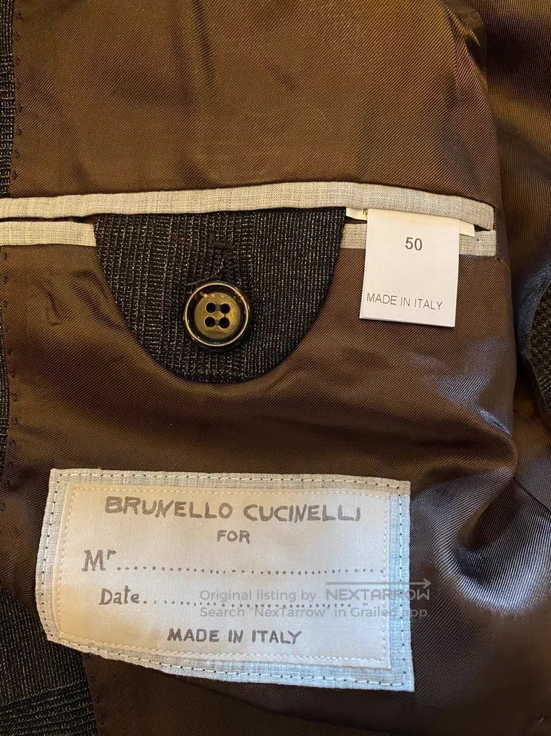 Brunello Cucinelli Brunello Cucinelli 99% wool and 1% elastic fiber blended s Size 50L - 6 Thumbnail