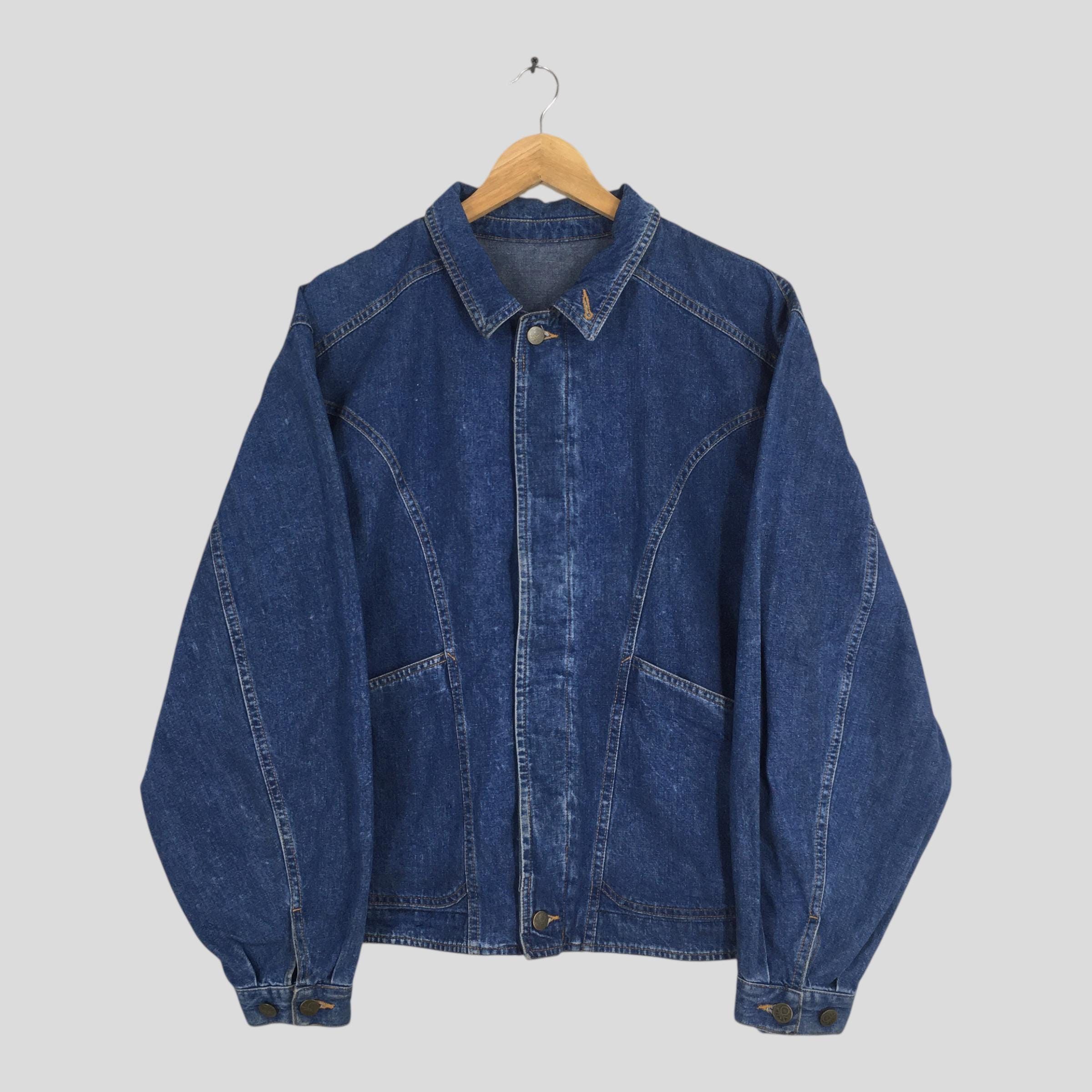 Benetton Vintage 90's Benetton Formula 1 Denim Boxy Jacket Large Size US L / EU 52-54 / 3 - 1 Thumbnail