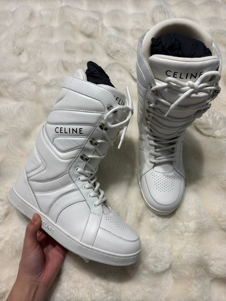 Celine Celine 21fw show lace-up boots Size US 7 / EU 40 - 1 Thumbnail
