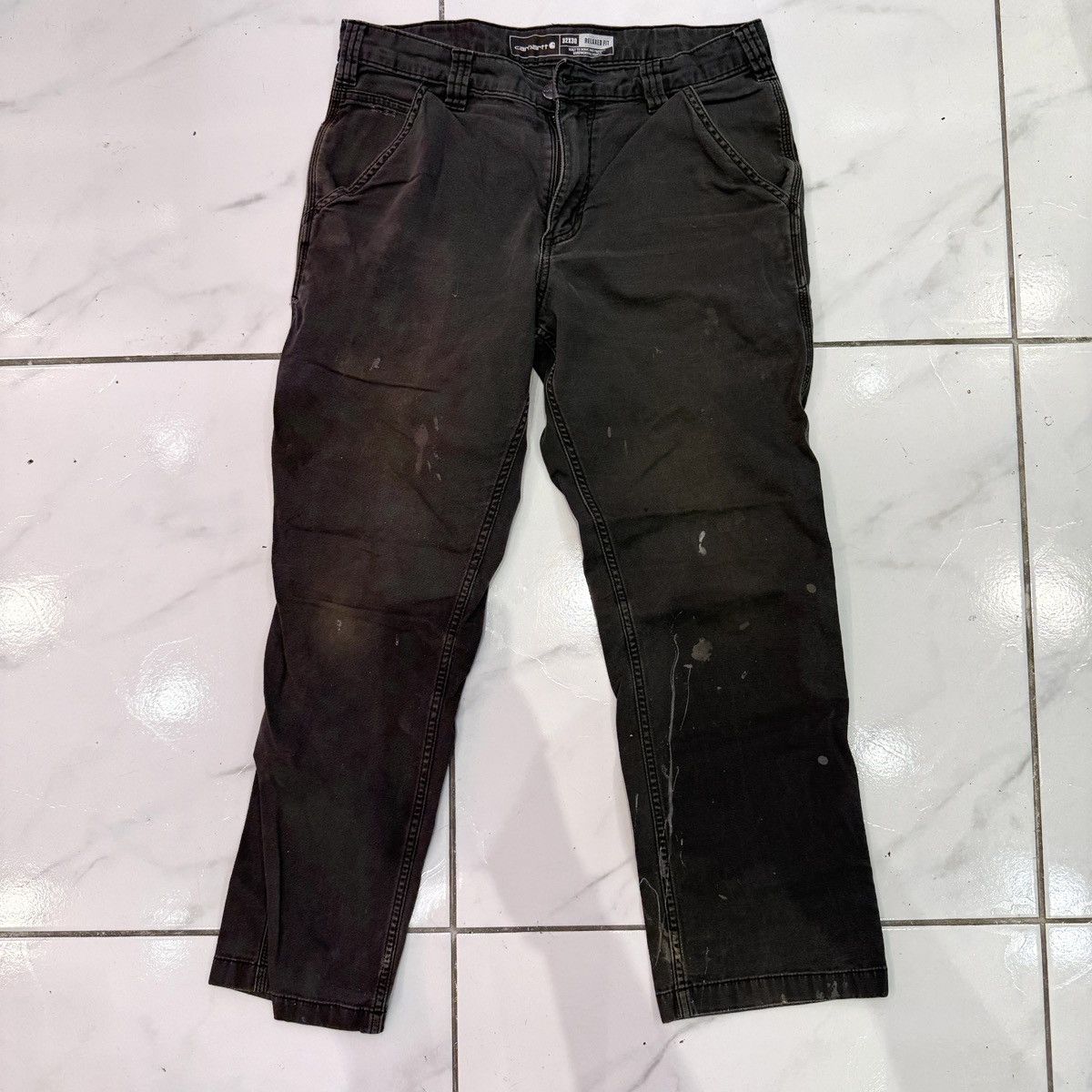 Carhartt Carhartt Grey Relaxed Fit Pants - 32 x 30 Size US 33 - 1 Thumbnail