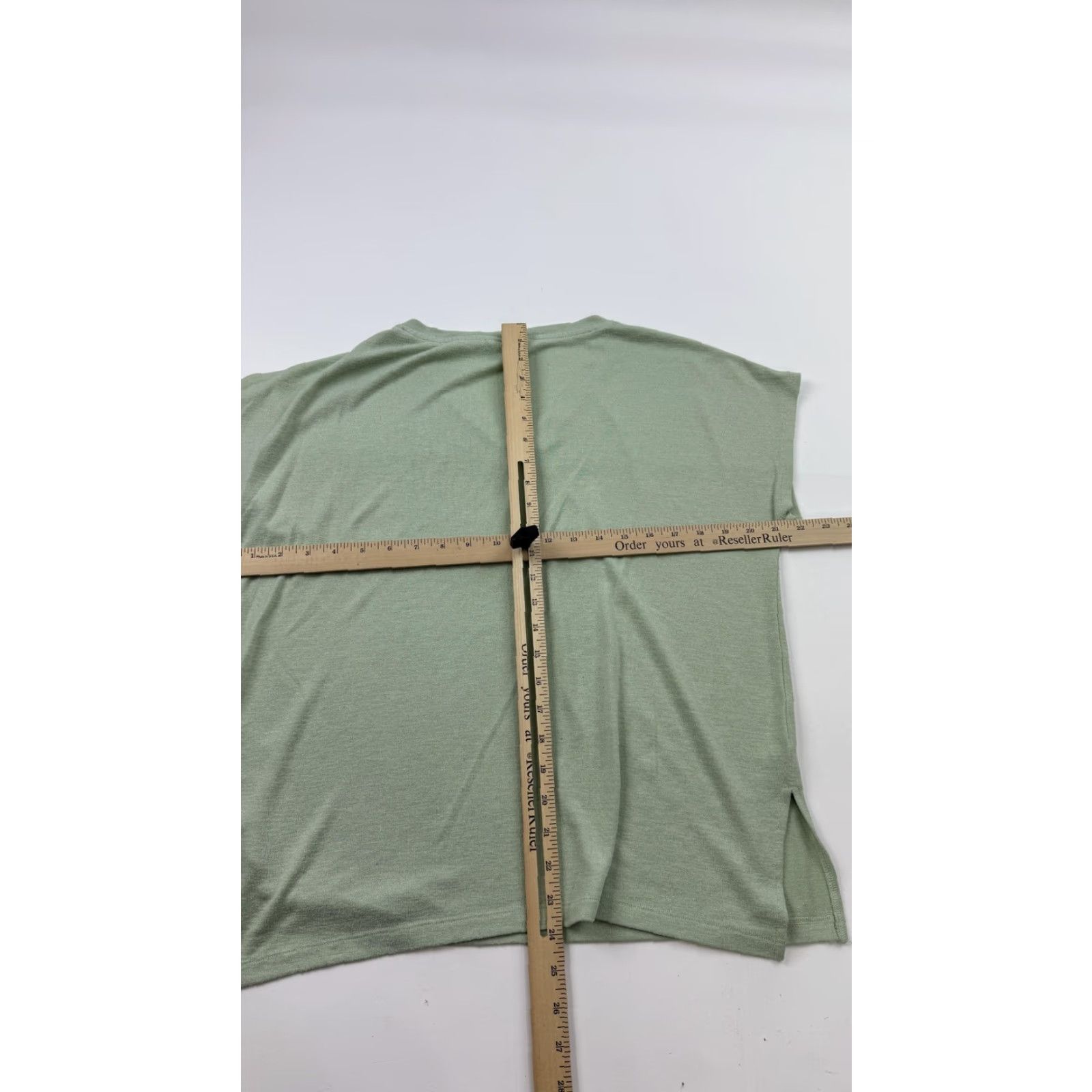 Orvis Orvis Shirt Womens Medium Sage Green V-Neck Short Sleeve Stretch Casual Soft Size M / US 6-8 / IT 42-44 - 7 Thumbnail