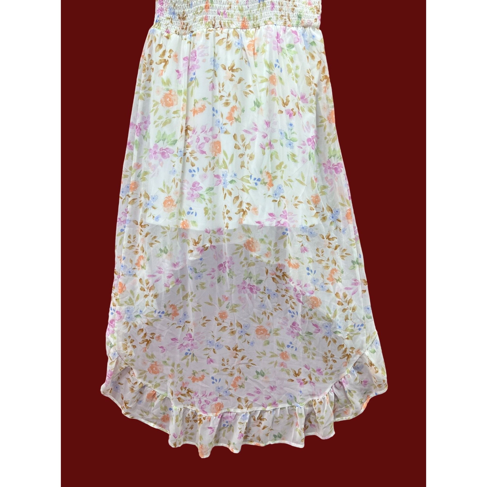 rue21 Rue 21 - Women's Summer Sleeveless High Low Hem Ruffle Flora Size M / US 6-8 / IT 42-44 - 22 Thumbnail