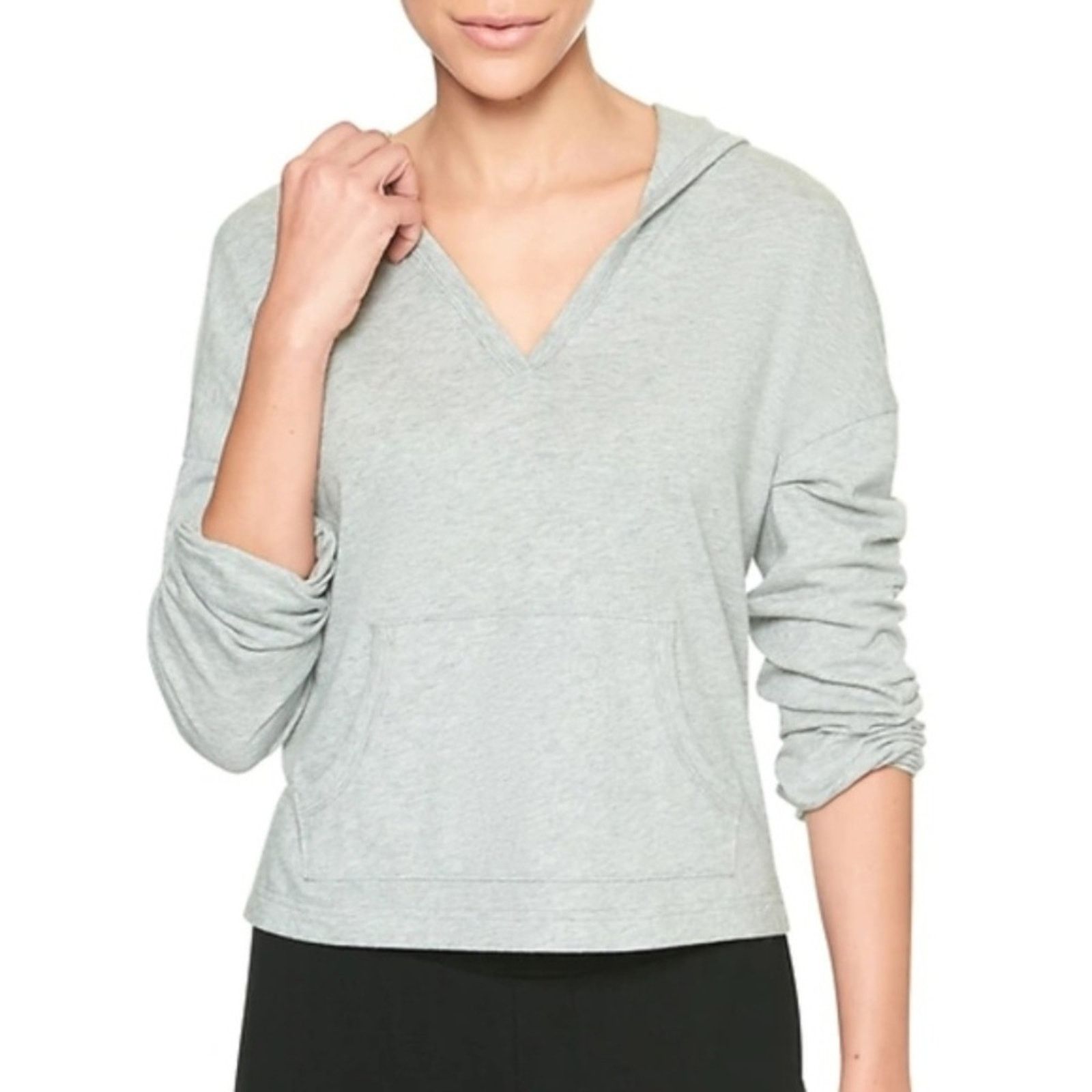 Gap GAP Gray Jersey Knit Hoodie Size XS / US 0-2 / IT 36-38 - 2 Thumbnail