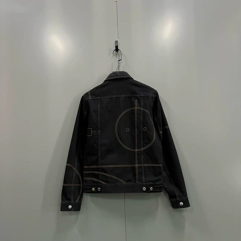 Givenchy Givenchy Geometric Irregular Line Denim Jacket Size US M / EU 48-50 / 2 - 2 Thumbnail