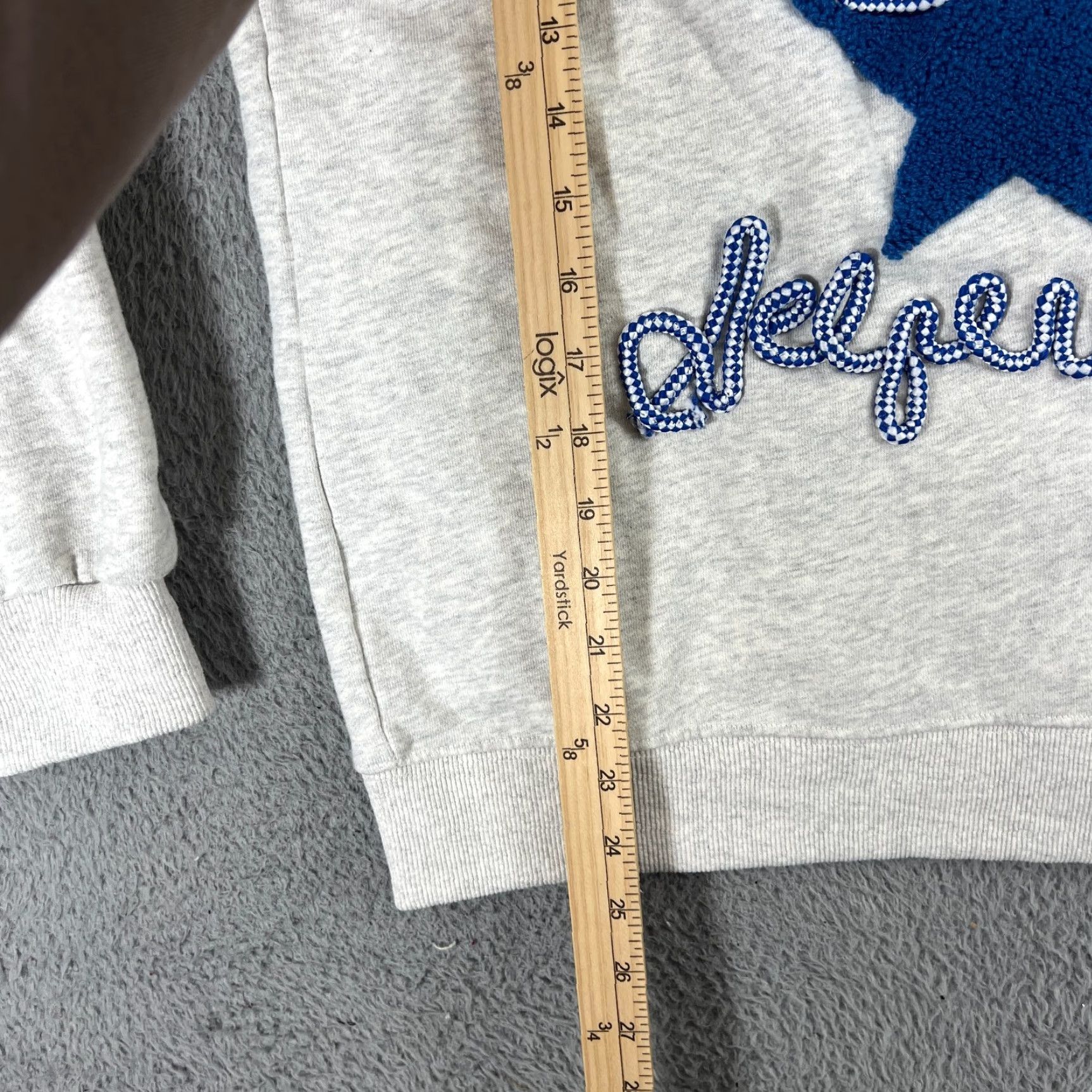 Vintage Aelfric Eden Stellaris Embroidered Stars Oversized Hoodie Grey XS Women Pullover Hooded Size XS / US 0-2 / IT 36-38 - 4 Thumbnail