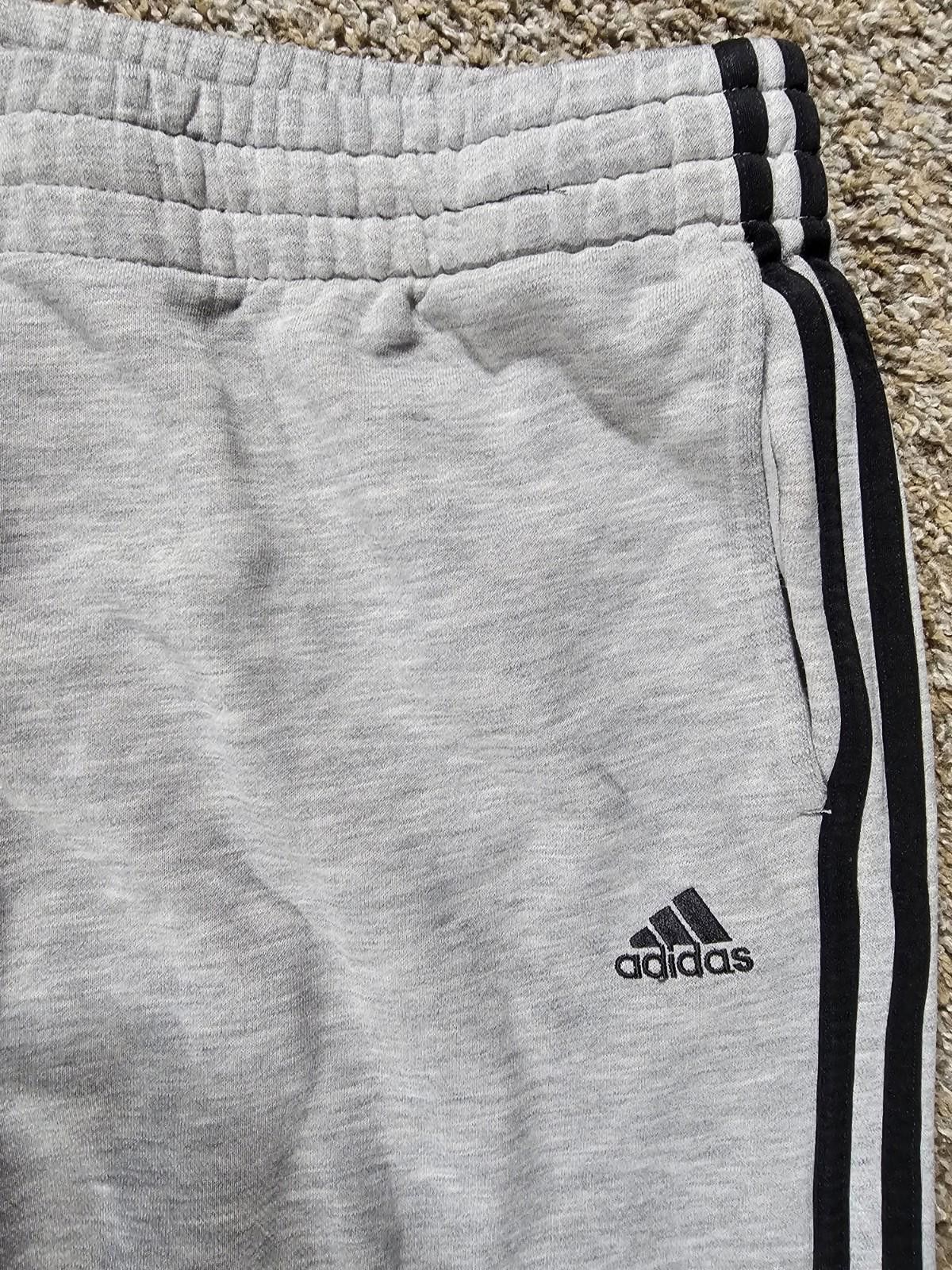 Adidas Adidas Gray Mens Medium Sweatpants Size US 32 / EU 48 - 2 Thumbnail