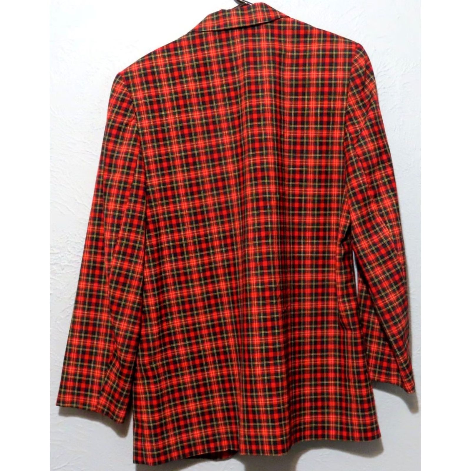 Pendleton VINTAGE Pendleton Blazer Women Red Tartan 10 100% Wool One Button Mid-Length Plaid Womens Blazer Mens? Size L / US 10 / IT 46 - 6 Thumbnail