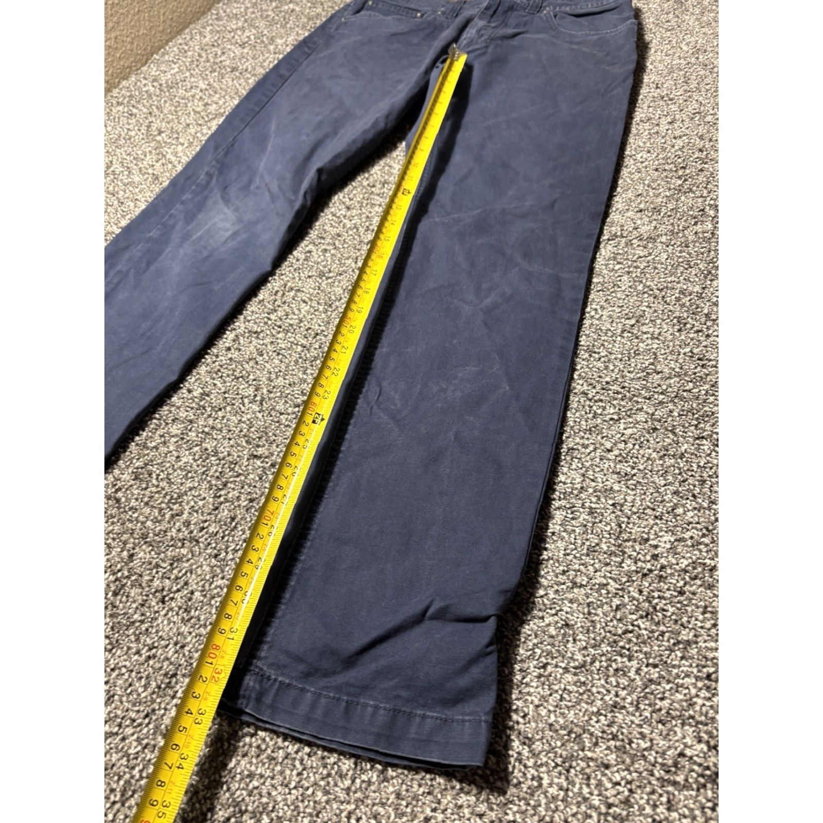 Prana prAna Pants Mens 33x32 Blue Slim Fit Stretch Shirt Hoodie Hat etc Size US 33 - 6 Thumbnail