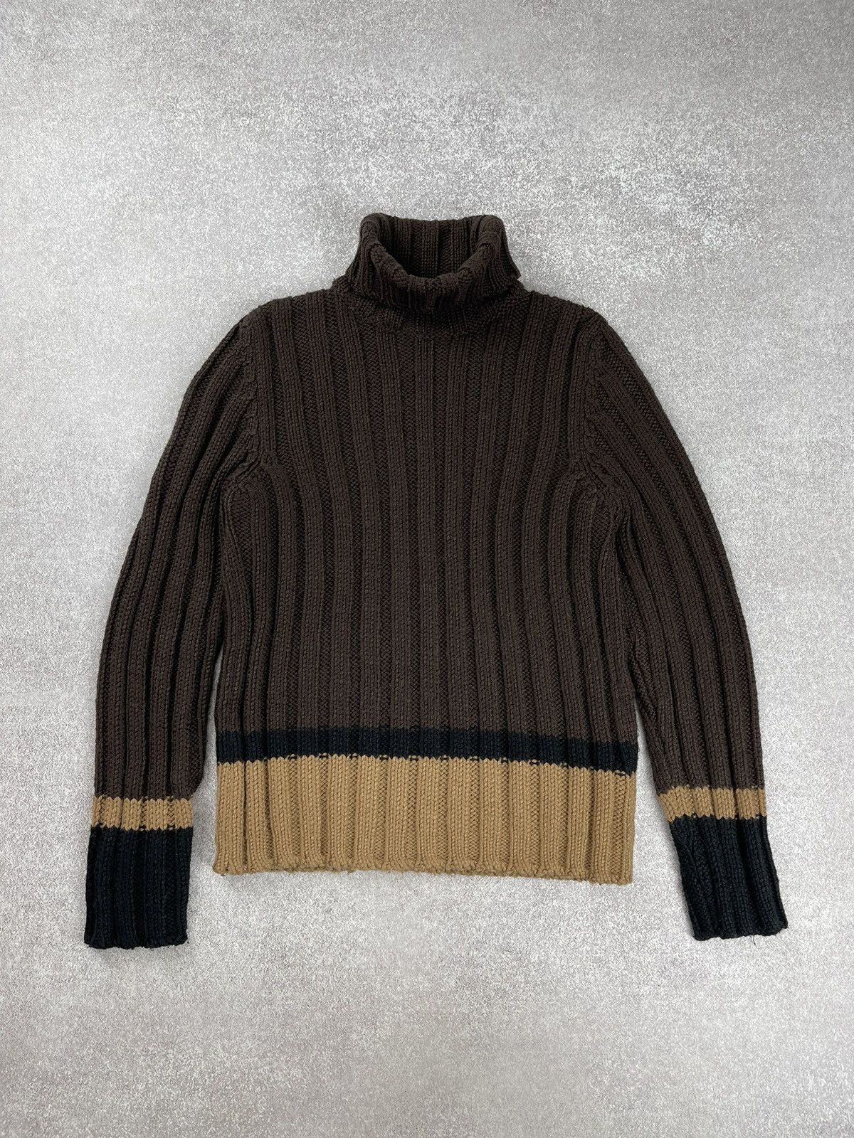 Dolce & Gabbana × Vintage Vintage Dolce & Gabbana Wool Knit Turtleneck Sweater Size L / US 10 / IT 46 - 1 Thumbnail