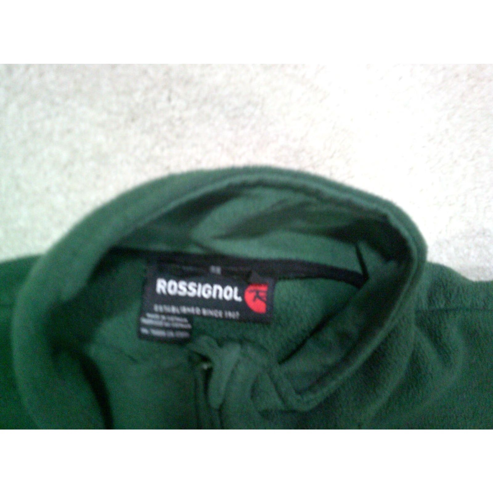 Rossignol Rossingnol Pullover Fleece Womens XL Green 1/4 Zip Ski Hiking Jacket (Regular) Size XL / US 12-14 / IT 48-50 - 7 Thumbnail