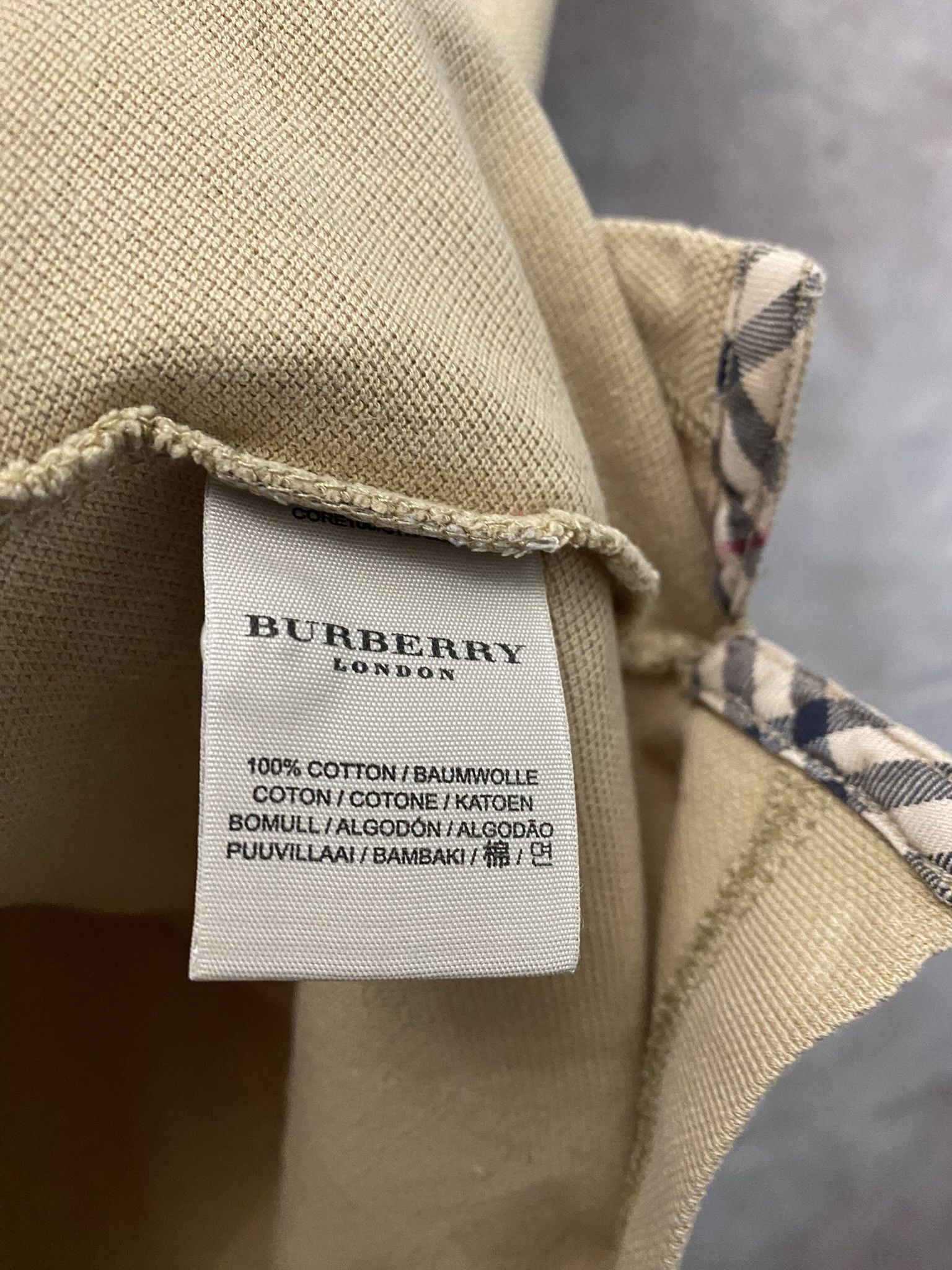 Burberry × Designer Burberry Polo Nova Check Luxury Size US L / EU 52-54 / 3 - 4 Thumbnail