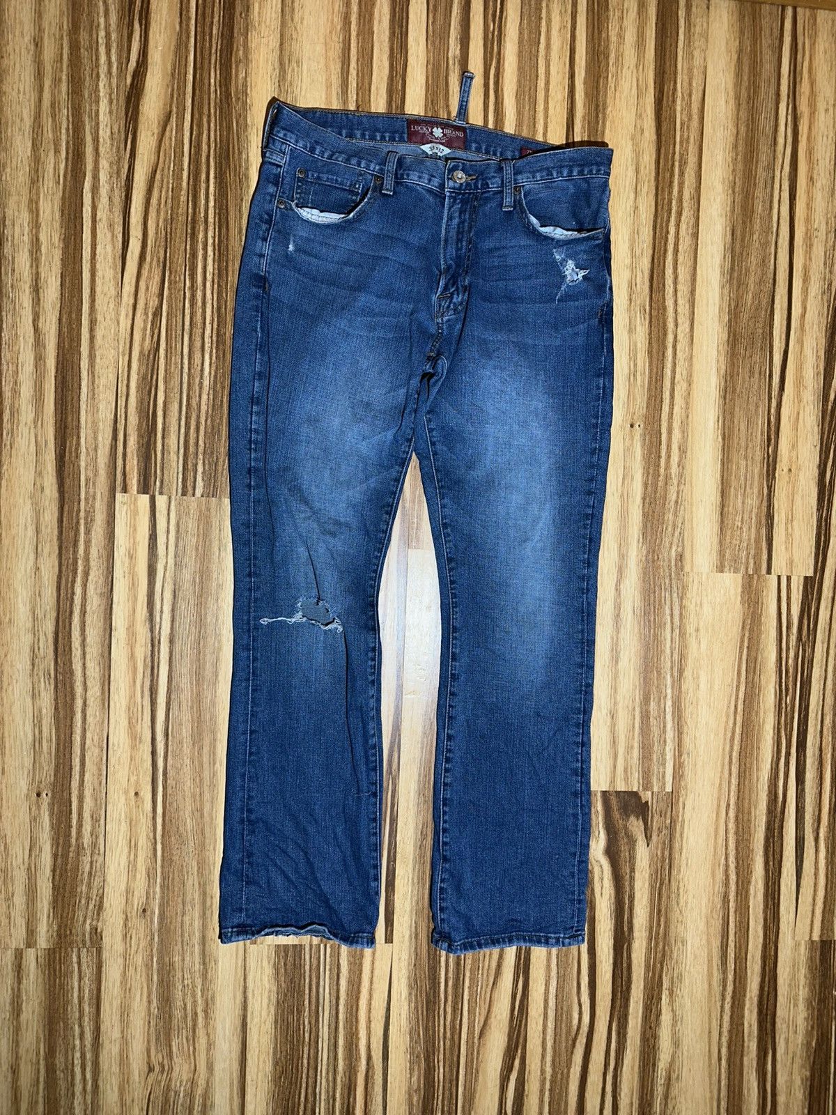 Lucky Brand Lucky Brand Men's Distressed Blue Jeans Size US 40 / EU 56 - 1 Thumbnail
