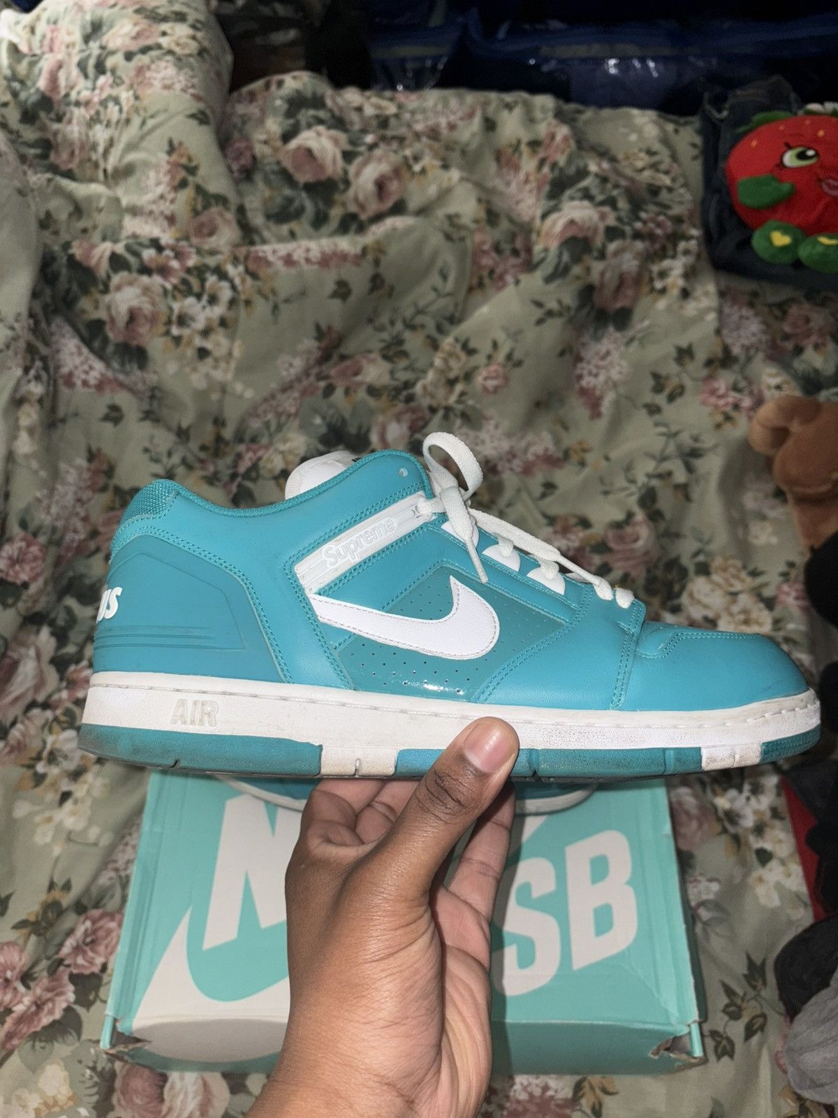 Nike × Supreme Supreme Nike Sb Af2 Low “Teal” Size US 12 / EU 45 - 10 Thumbnail