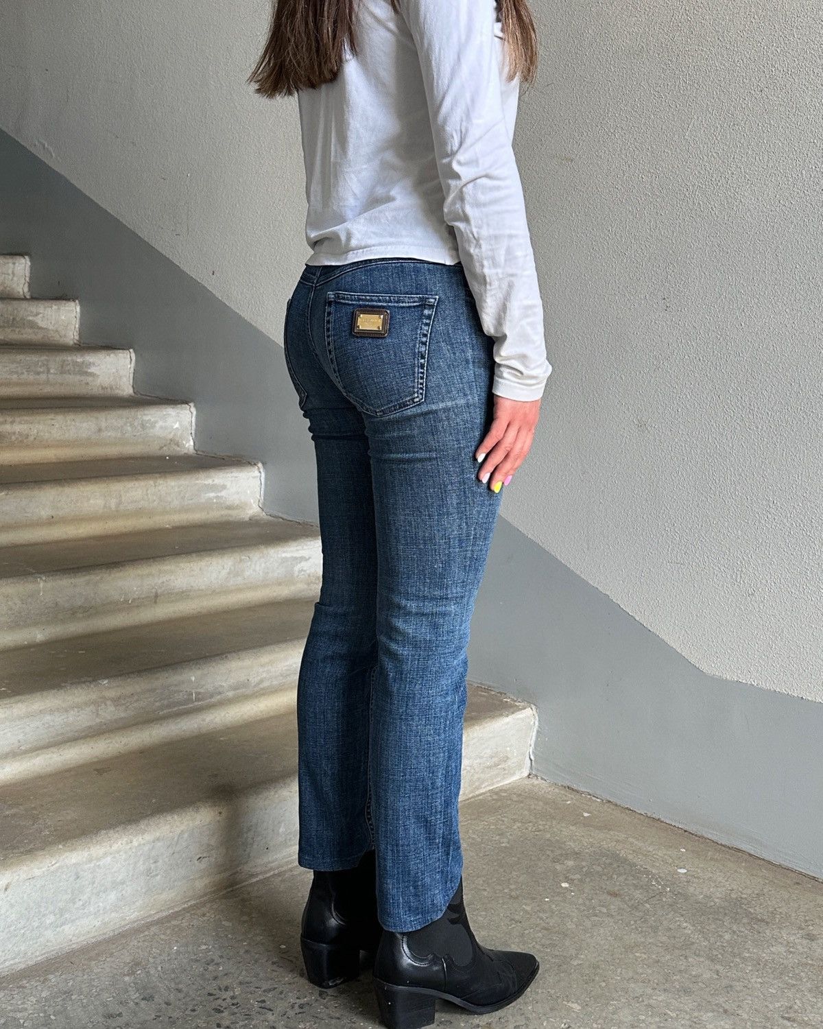Dolce & Gabbana Crazy Vintage Dolce & Gabbana Jeans Logo Y2k Swag Size 28" / US 6 / IT 42 - 1 Thumbnail