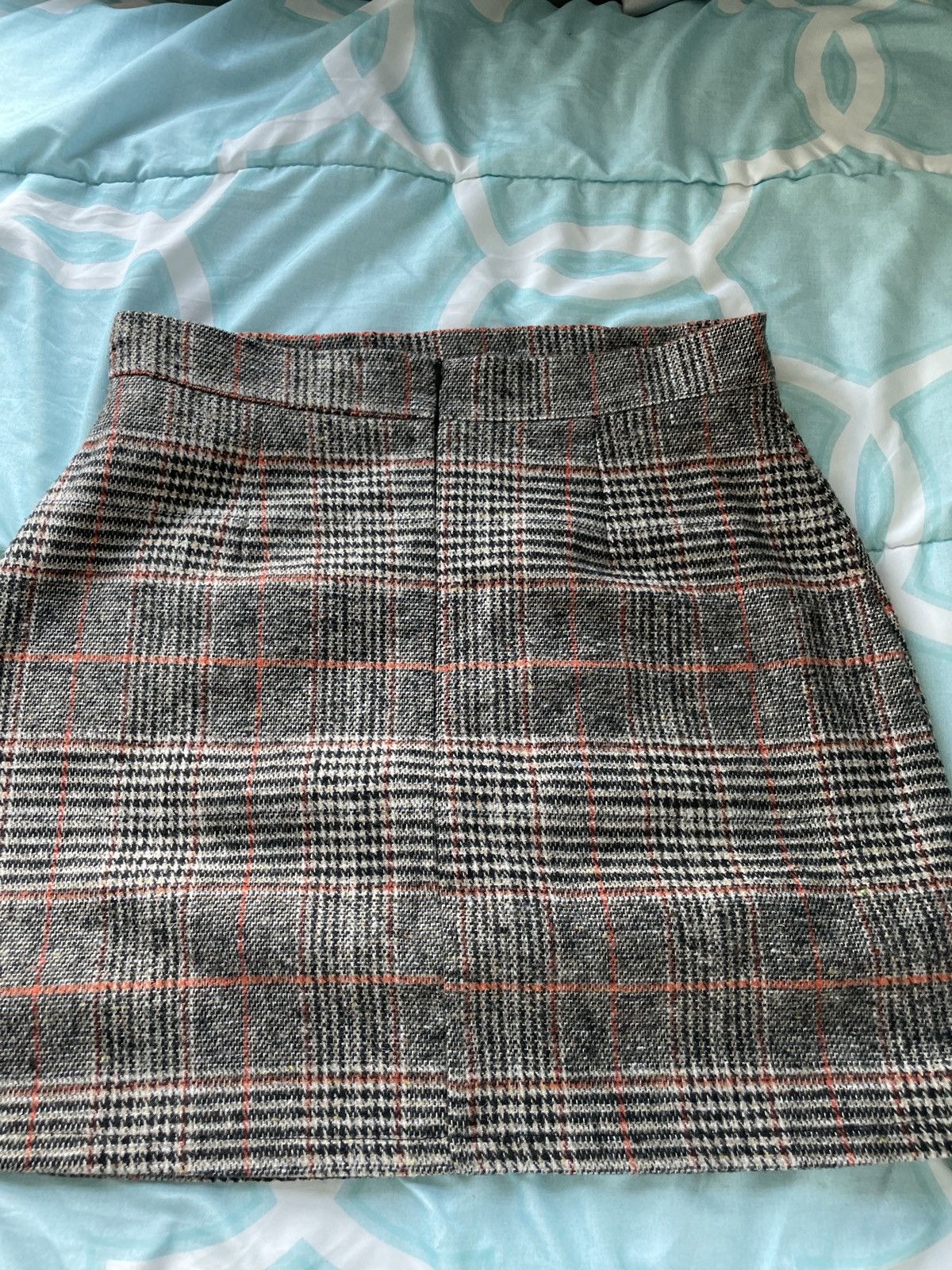 Vintage Plaid Fitted Skirt Size 28" / US 6 / IT 42 - 3 Thumbnail