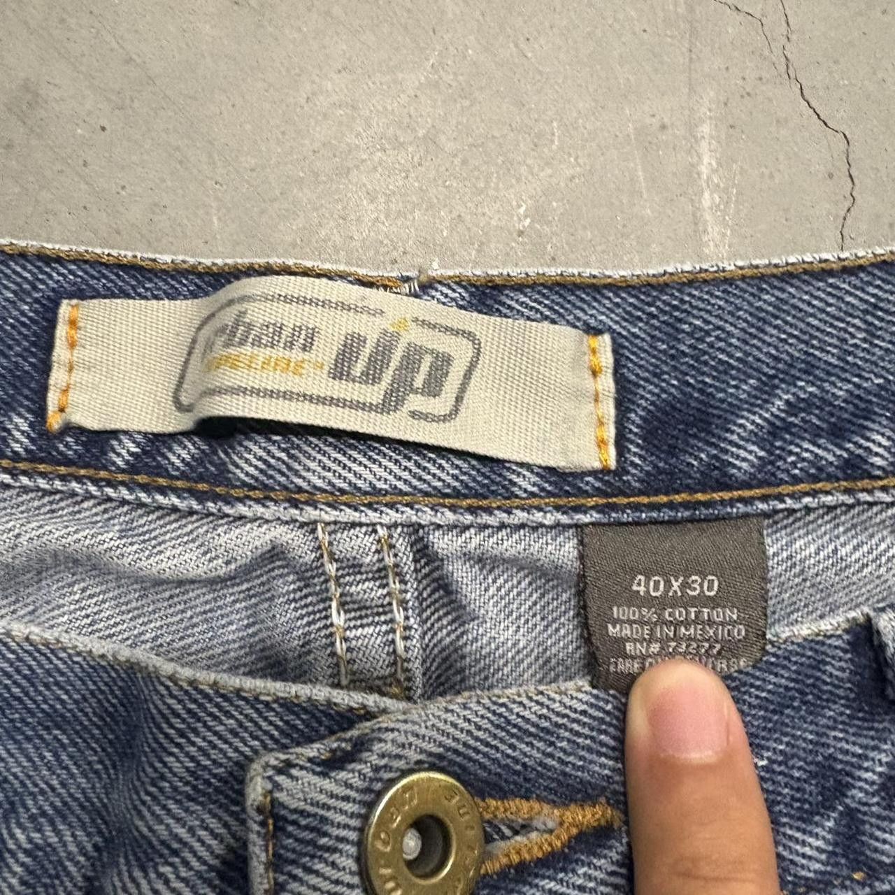 Vintage Crazy Vintage Y2K/2000s Baggy Medium Blue Wash Workwear Streetwear Denim Jeans! Size US 40 / EU 56 - 8 Thumbnail