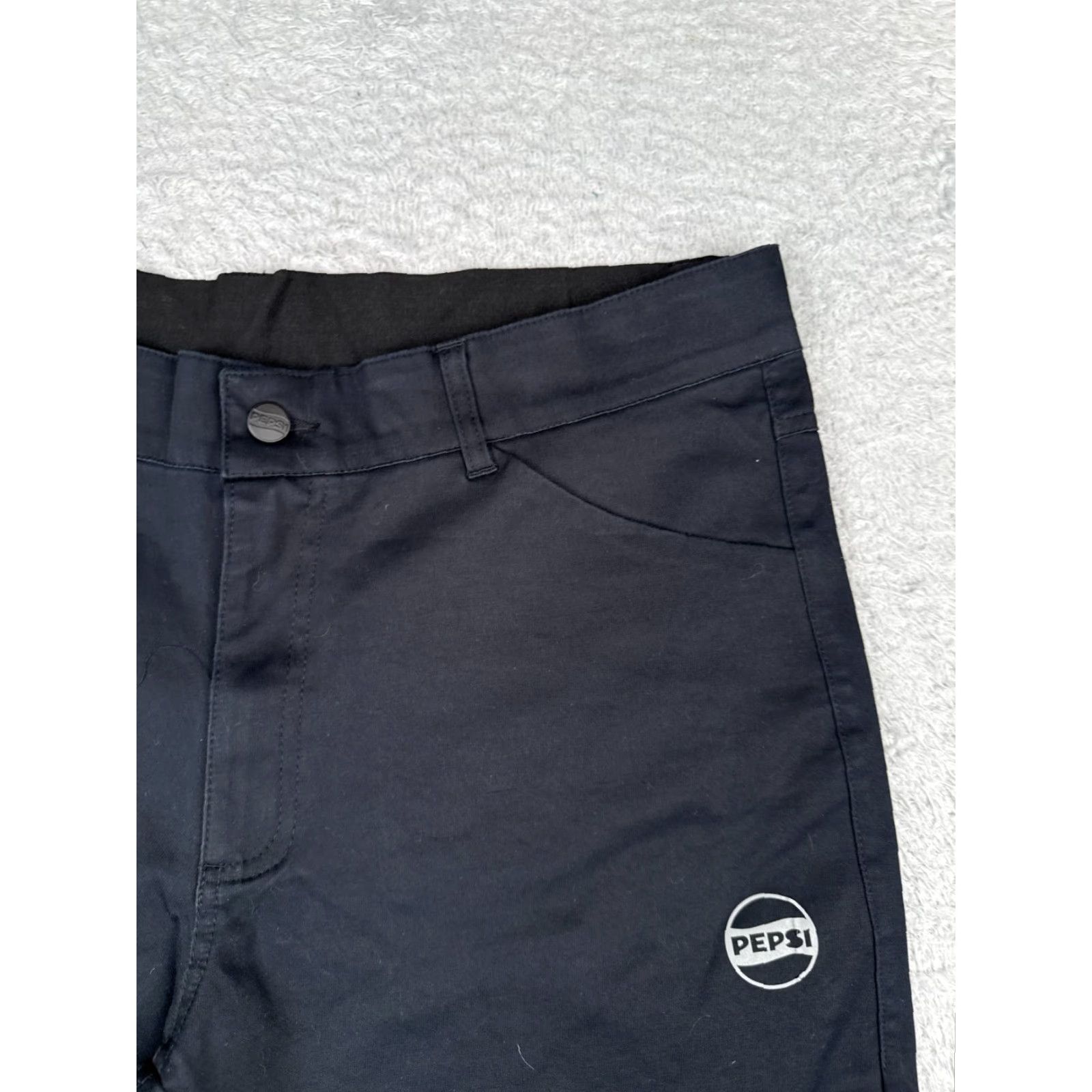 Vintage VINTAGE Pepsi Shorts Men 38 Black Blue Pocket Work Uniform Cotton Blend PM-SHORT 38x10 Size US 38 / EU 54 - 5 Thumbnail