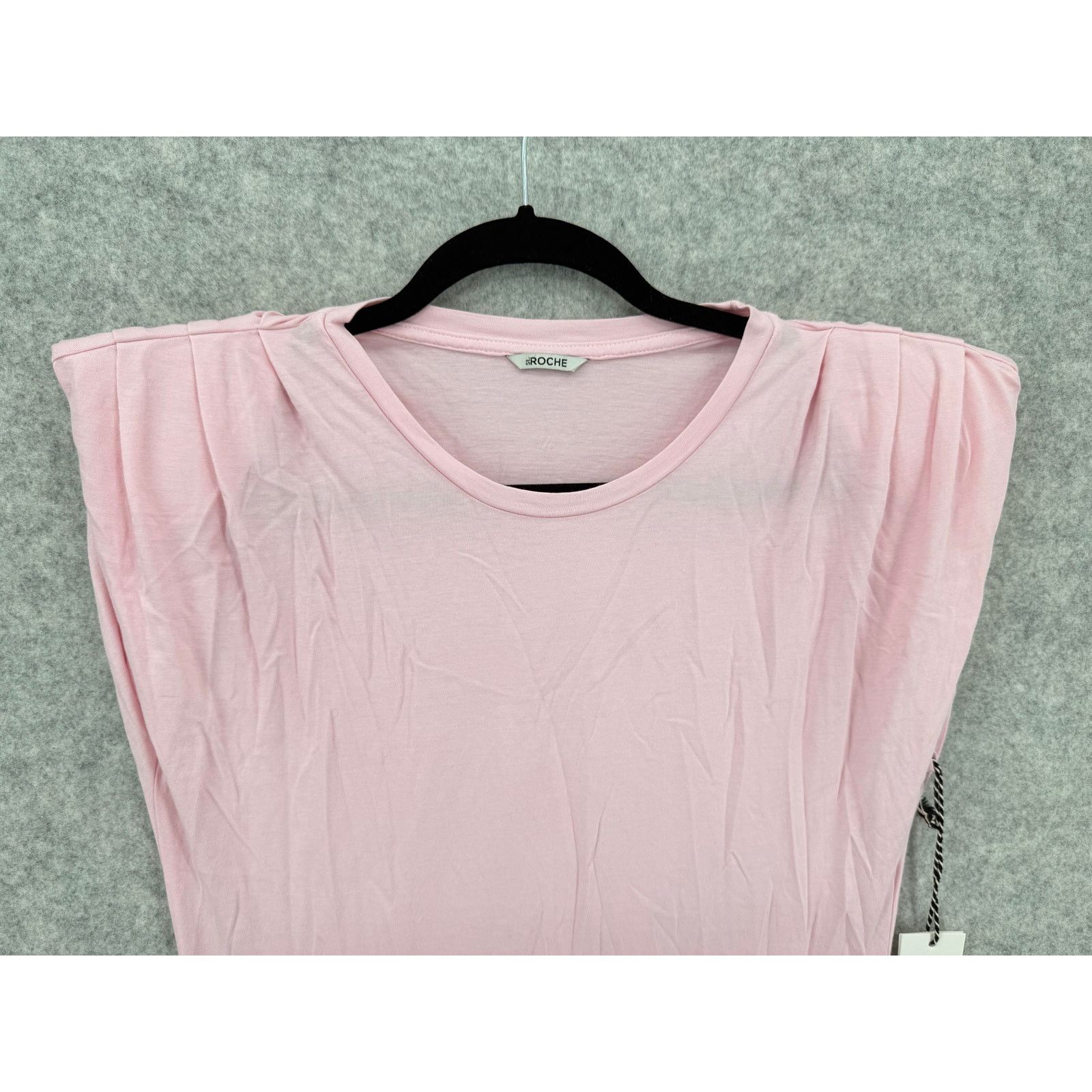 INTERMIX NWT St. Roche Echo Padded Shoulder Tee Pink Mini Dress XL Size XL / US 12-14 / IT 48-50 - 3 Thumbnail