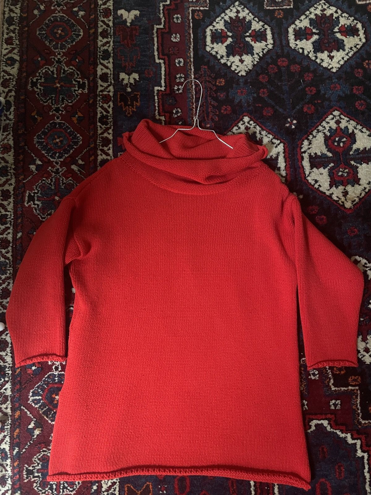 image of Kenzo Turtle Neck Sweater in Red, Women's (Size Small)