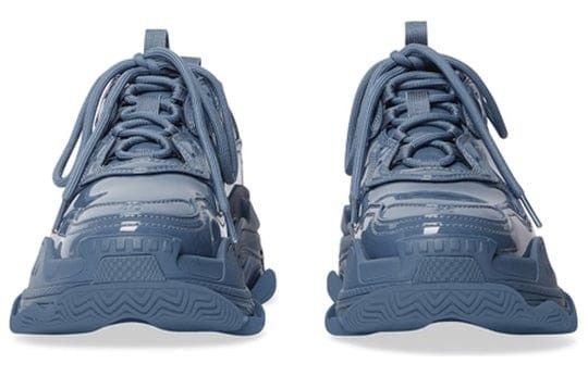 Balenciaga o1bcso1str1224 Triple S Sneakers in Glossy Blue Size US 8 / EU 41 - 5 Thumbnail