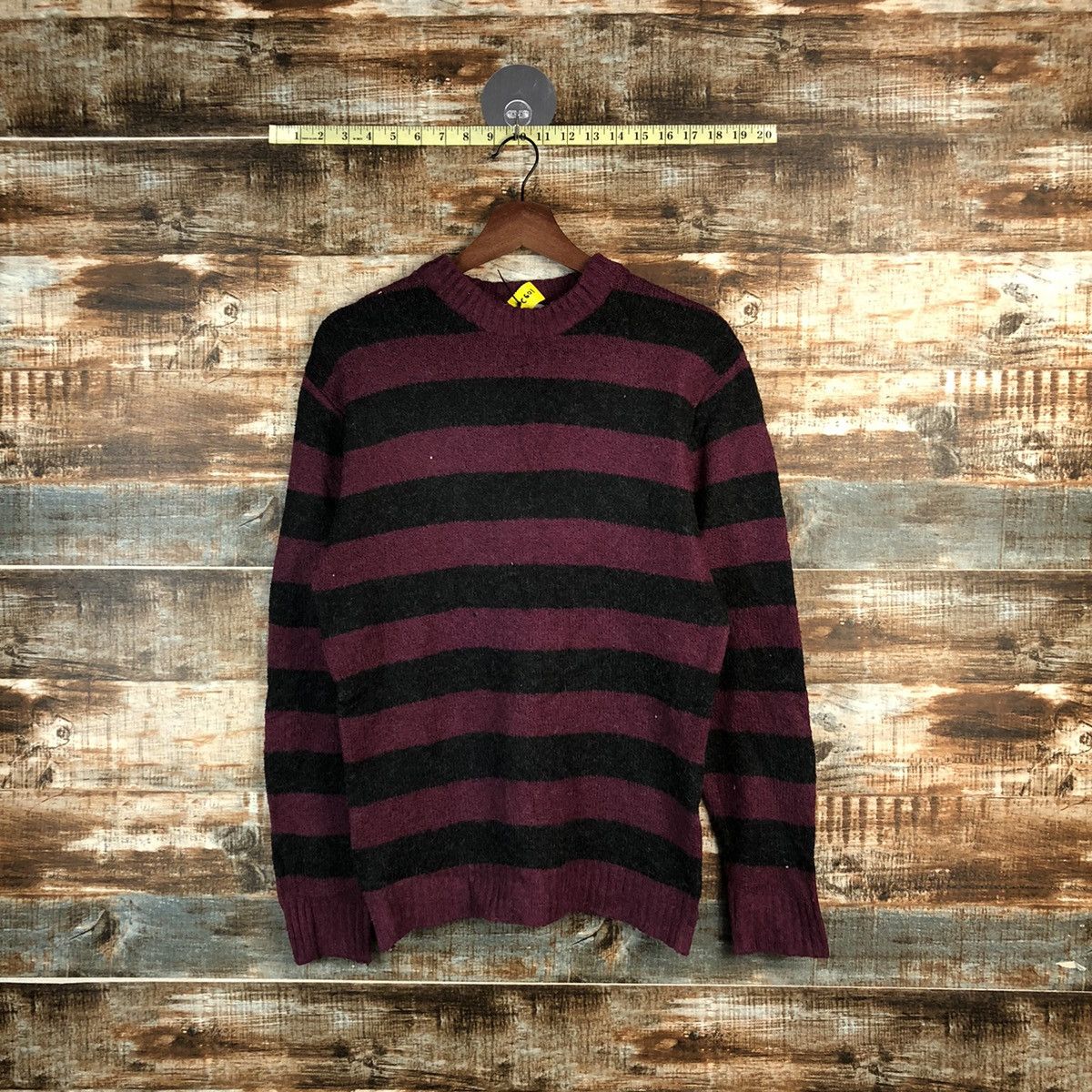 Japanese Brand × Solid and Striped DL Art Wave Stripe japan Purple Knitwear #C601 Size US M / EU 48-50 / 2 - 1 Thumbnail