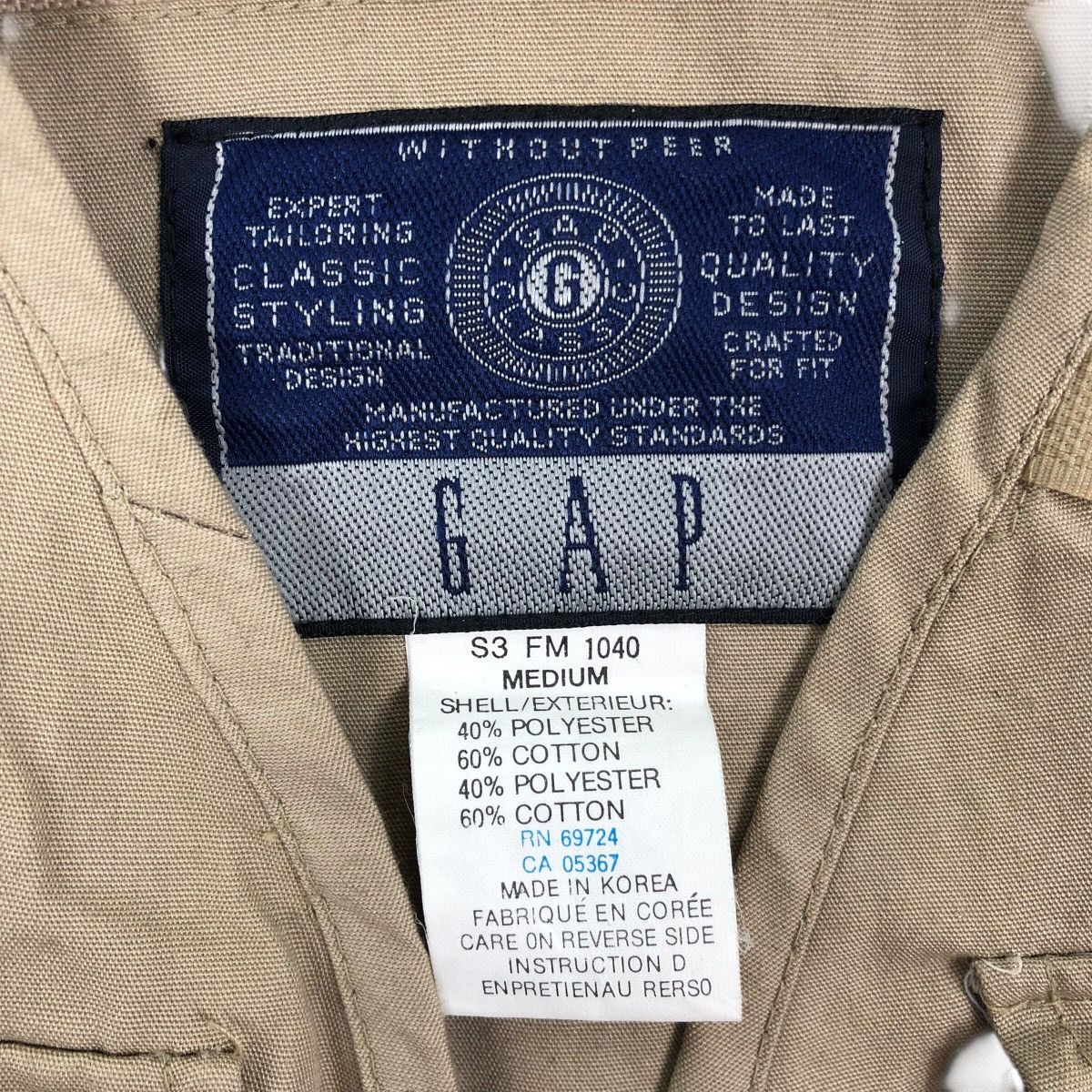 Gap × Vintage Vintage GAP USA HUNTING Tactical Vest Without Peer Size US M / EU 48-50 / 2 - 6 Thumbnail