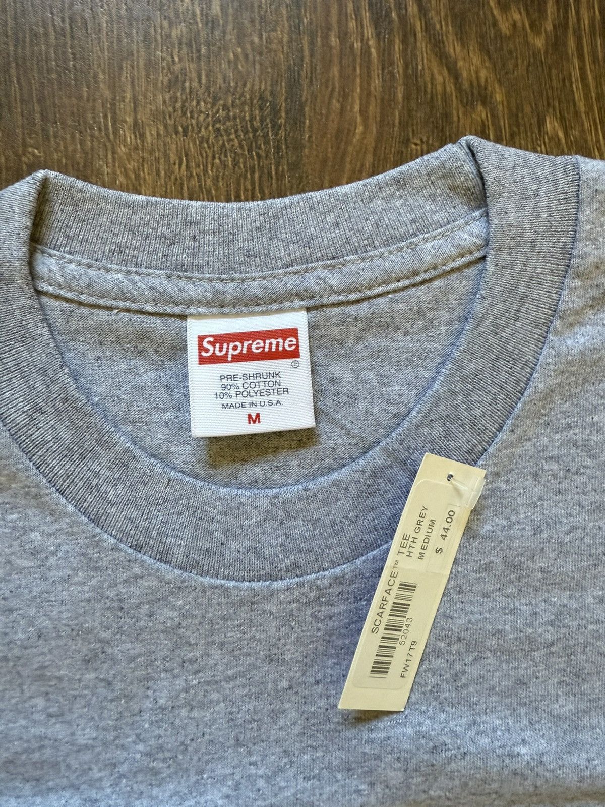 Supreme Supreme Scarface Friend Tee Heather Grey Size US L / EU 52-54 / 3 - 3 Thumbnail