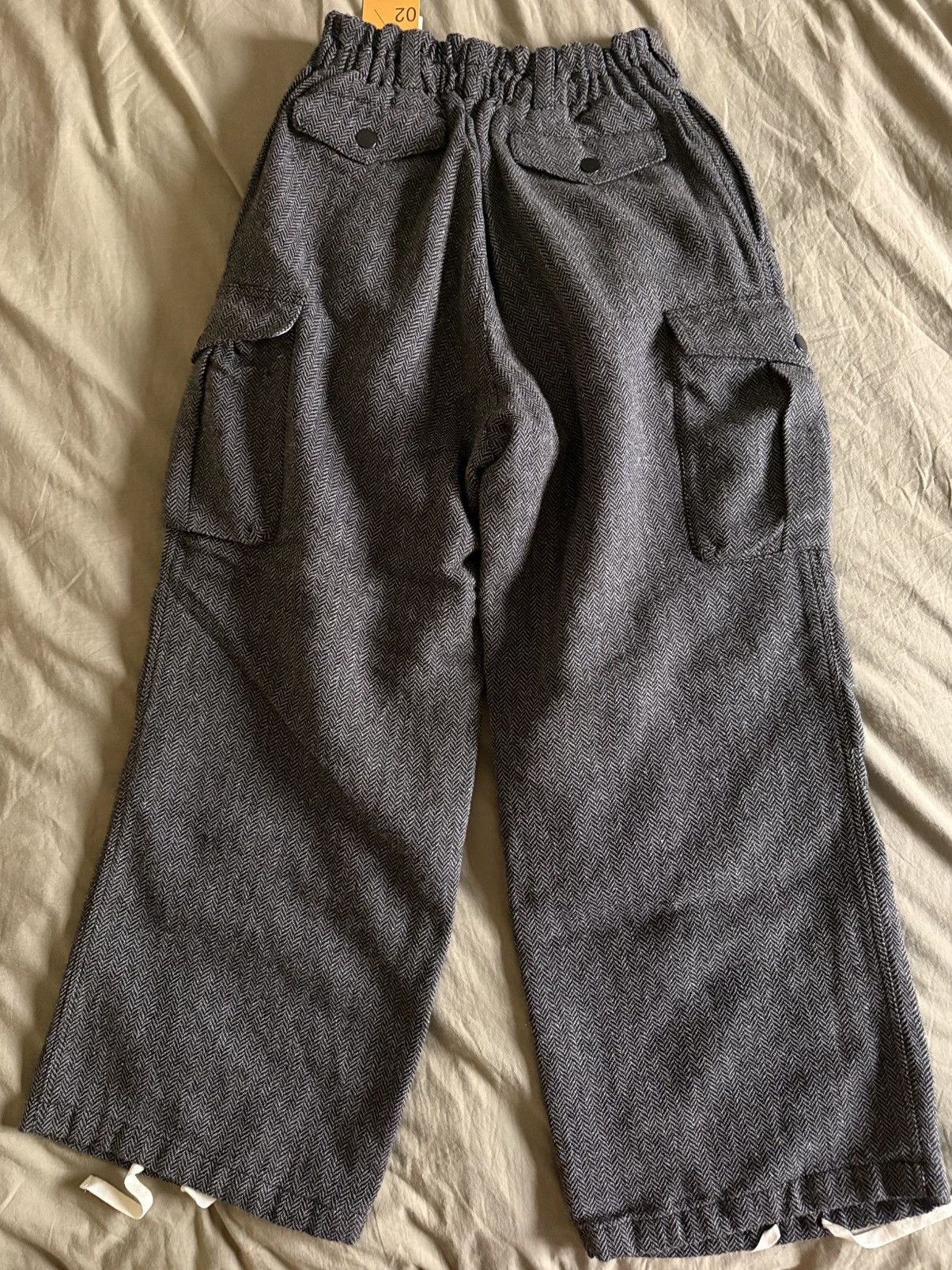 Japanese Brand Men’s 🇯🇵 nano universe Herringbone Wide Cargo Pants Sz JPN M Size US 31 - 11 Thumbnail