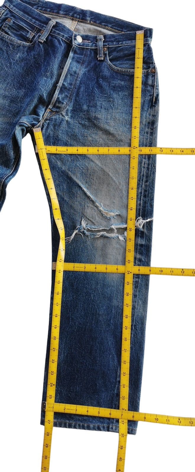 Denime × Japanese Brand × Vintage Denime Vintage Selvedge Size 30x38 Size US 30 / EU 46 - 12 Thumbnail