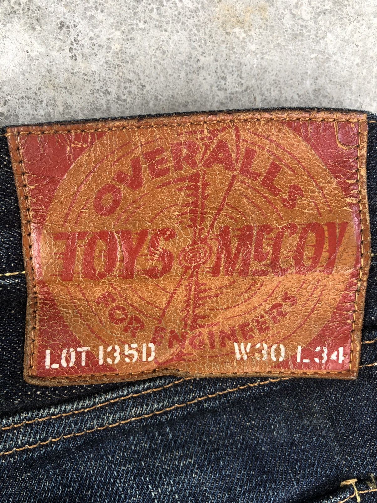 TOYS McCOY Toys Maccoy x Take Five Selvedge Denim Distressed Jeans Size US 31 - 20 Thumbnail