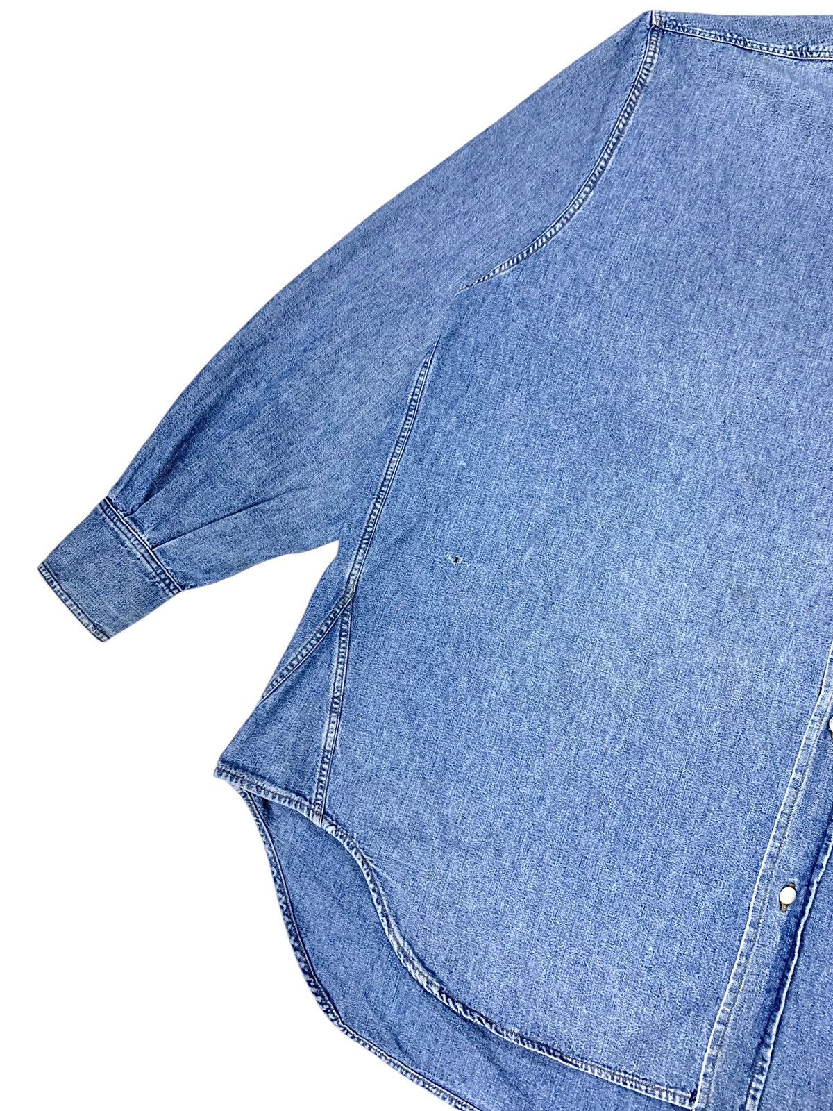 Katharine Hamnett London Vintage Katharine Hamnett Denim Oversized Washed Blue Shirt Size US L / EU 52-54 / 3 - 9 Thumbnail