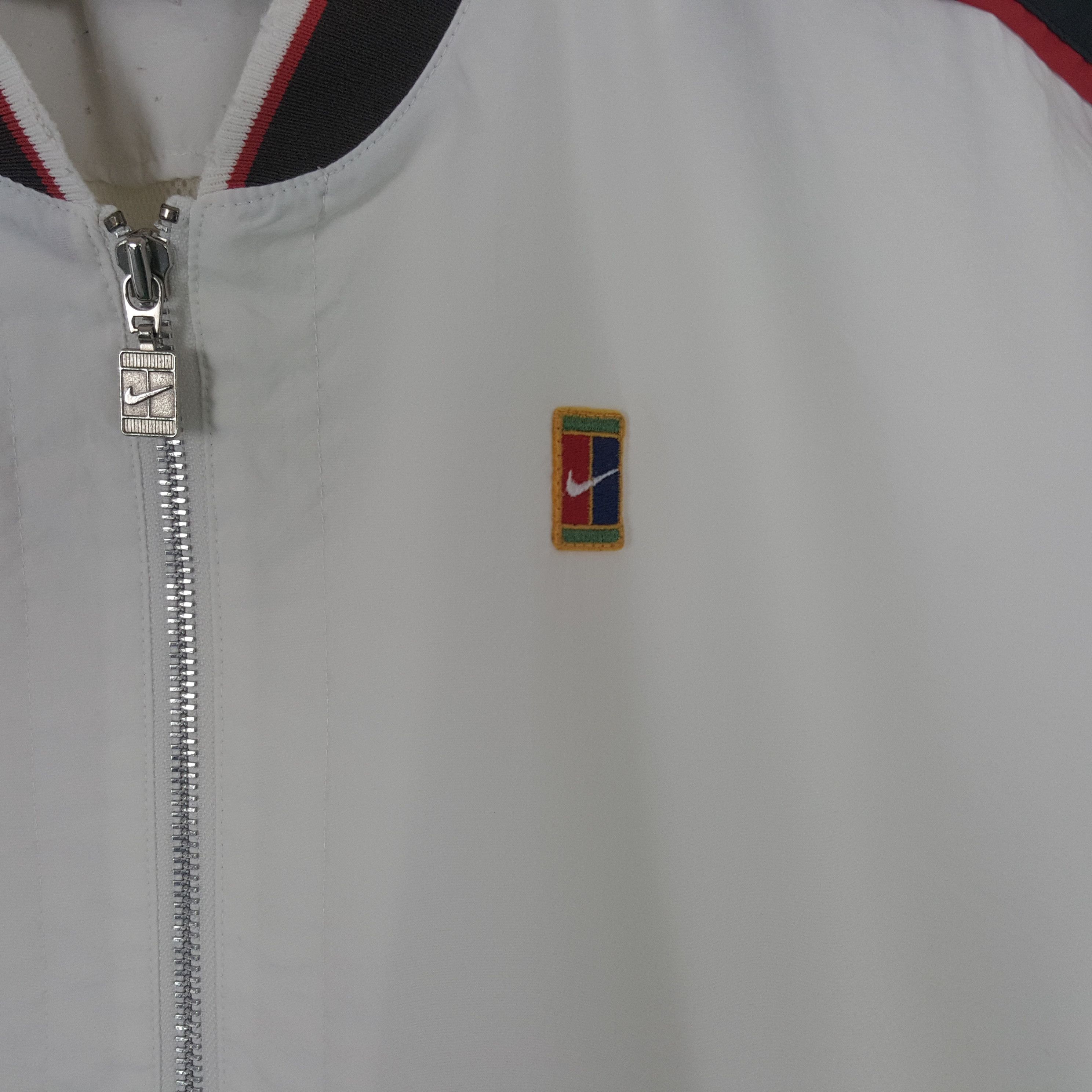 Nike × Vintage Vintage Nike Court Windbreaker Zipper Sport Jacket Size US L / EU 52-54 / 3 - 2 Thumbnail