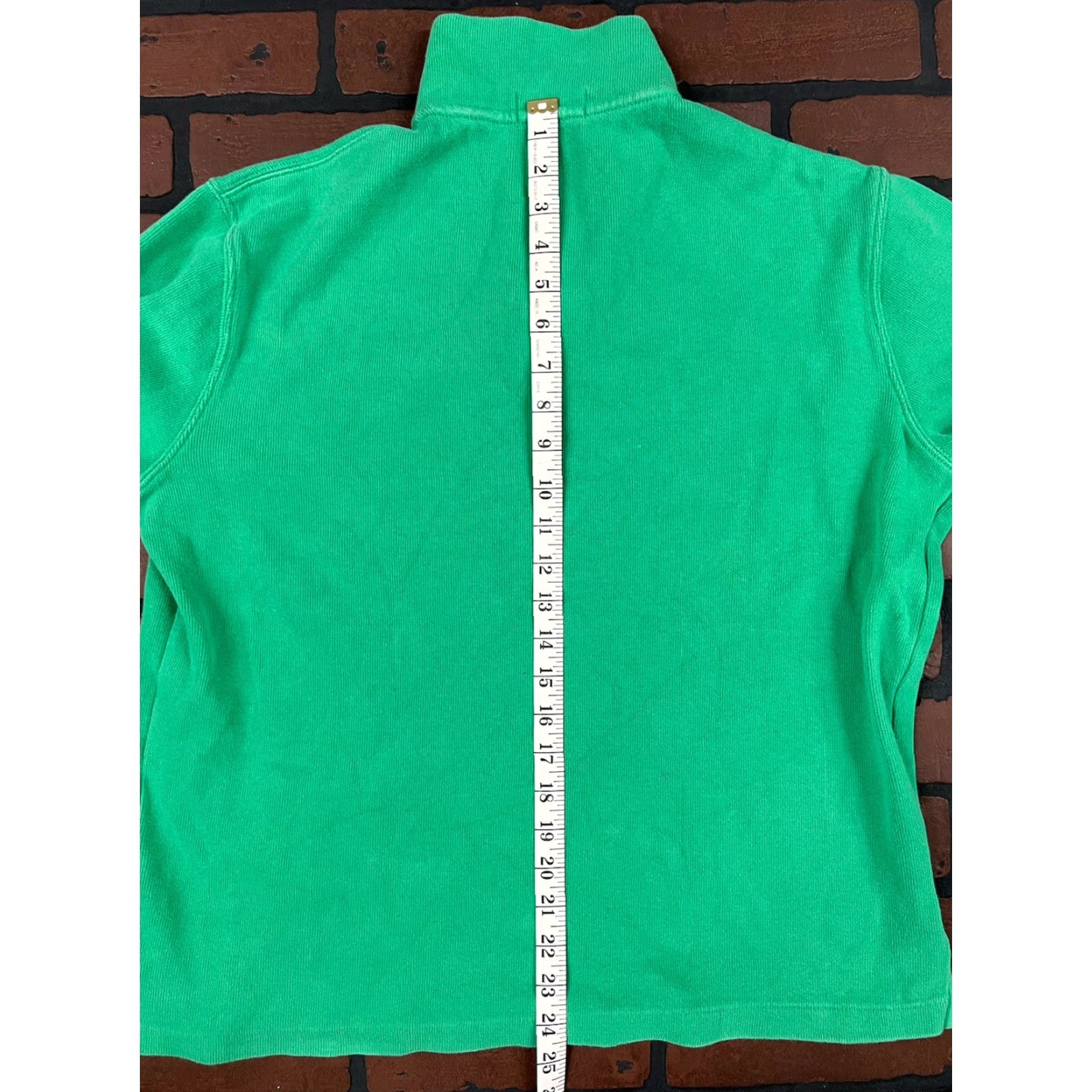 Ralph Lauren Ralph Lauren 1/4 Zip Sweater M Regular Men Collared Logo Green Orange Pullover Size M Size US M / EU 48-50 / 2 - 7 Thumbnail