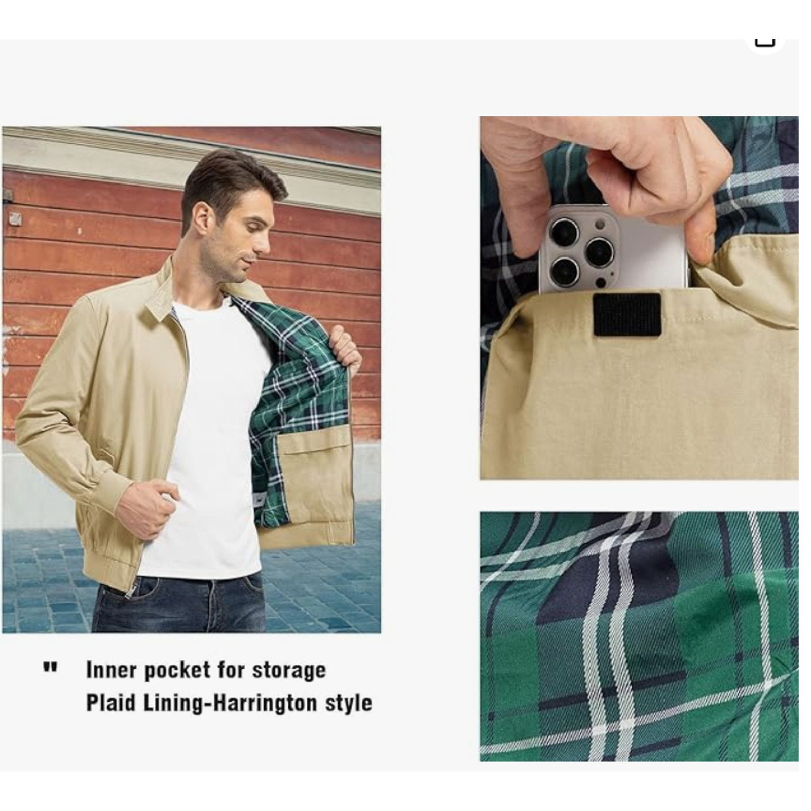 The Unbranded Brand Men's Bomber Jacket Cotton Full Zip SIZE LARGE Size US XL / EU 56 / 4 - 6 Thumbnail