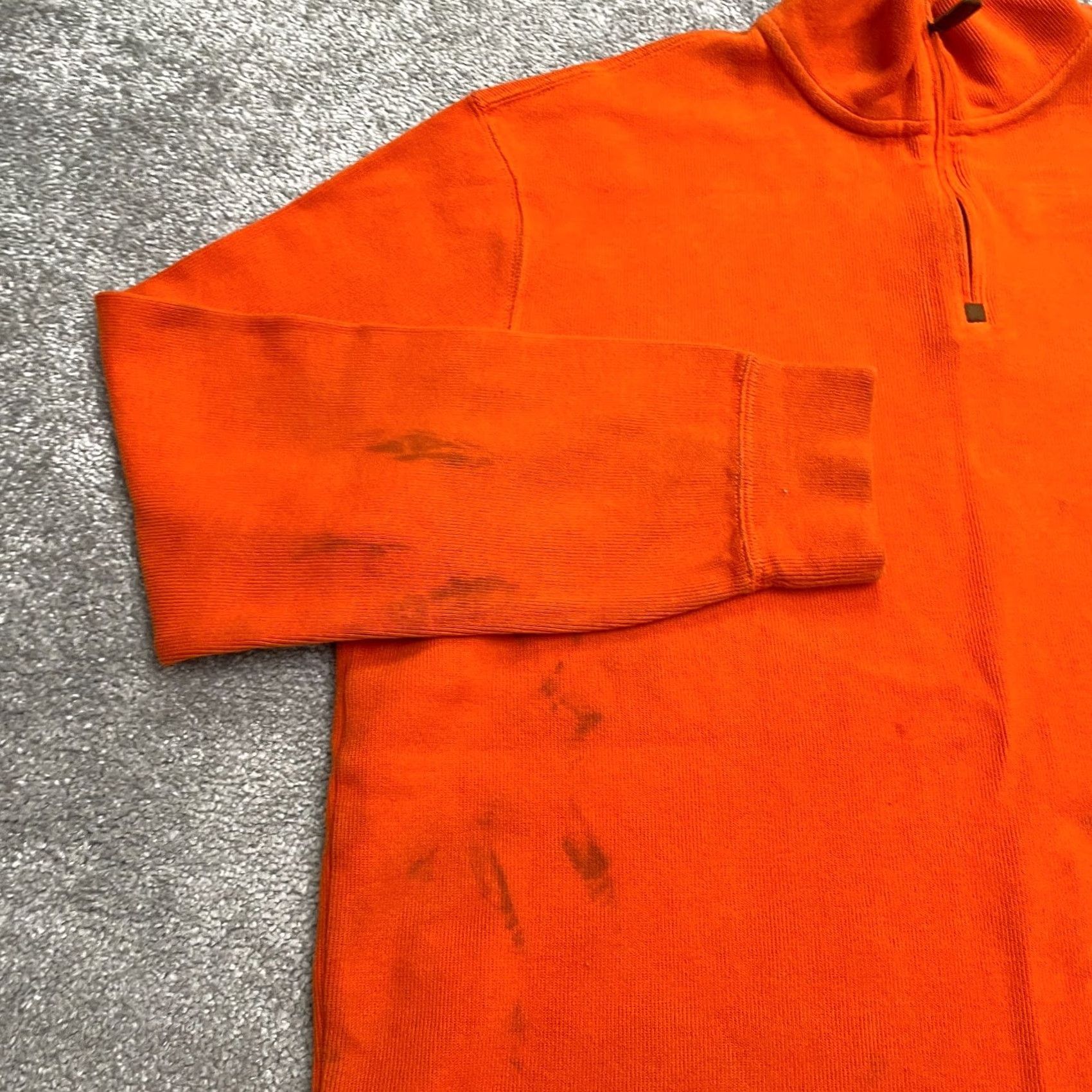 Polo Ralph Lauren Polo Ralph Lauren 1/4 Zip Sweater Mens XL Orange Cotton Mock Neck Casual Outdoor Shirt Size US XL / EU 56 / 4 - 7 Thumbnail