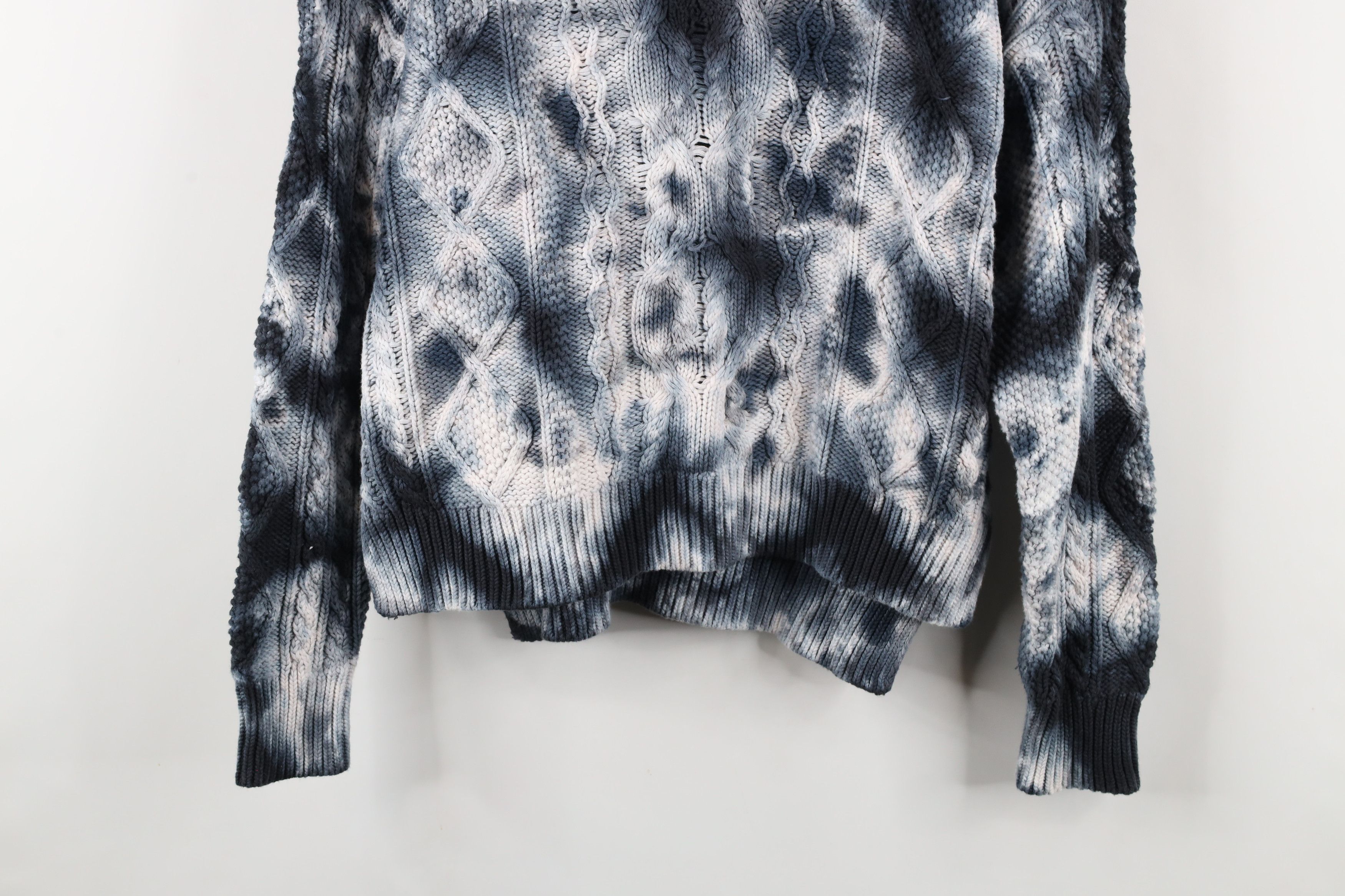 Anthropologie × Vintage Anthropologie Pilcro Chunky Cable Knit Fisherman Sweater Size M / US 6-8 / IT 42-44 - 3 Thumbnail
