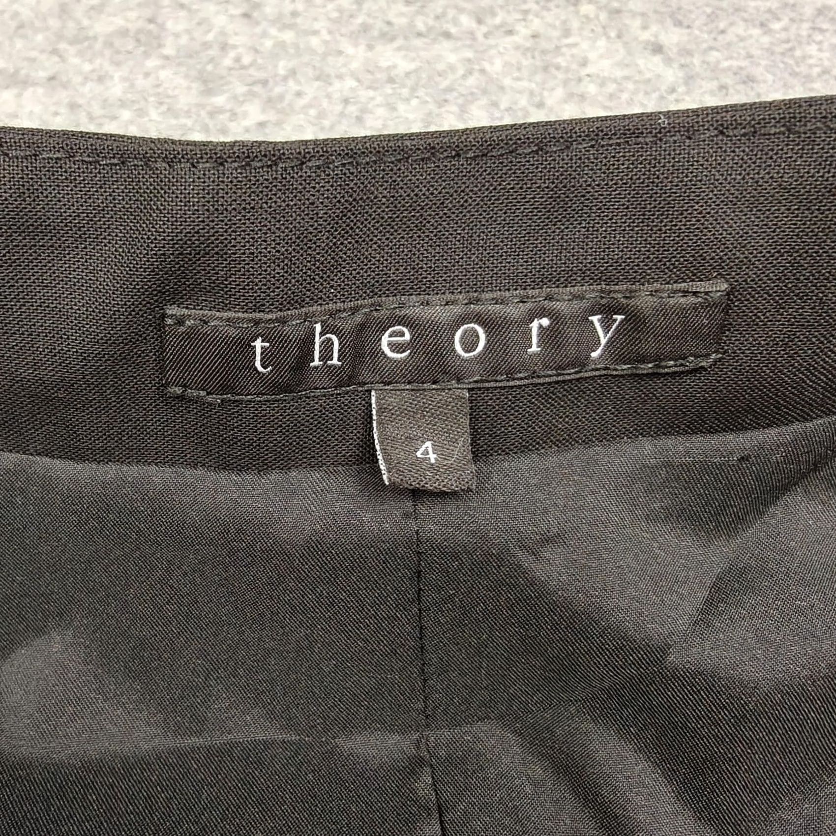 Theory Theory Womens Blazer Black Wool Blend Lined Stretch Jacket Workwear 4 Size S / US 4 / IT 40 - 4 Thumbnail