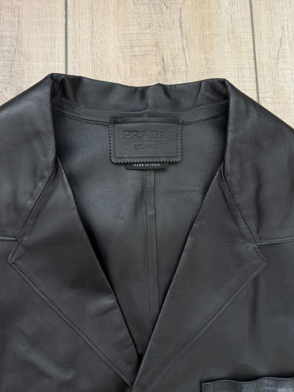 Prada Prada Nappa leather shirt Size US L / EU 52-54 / 3 - 3 Thumbnail
