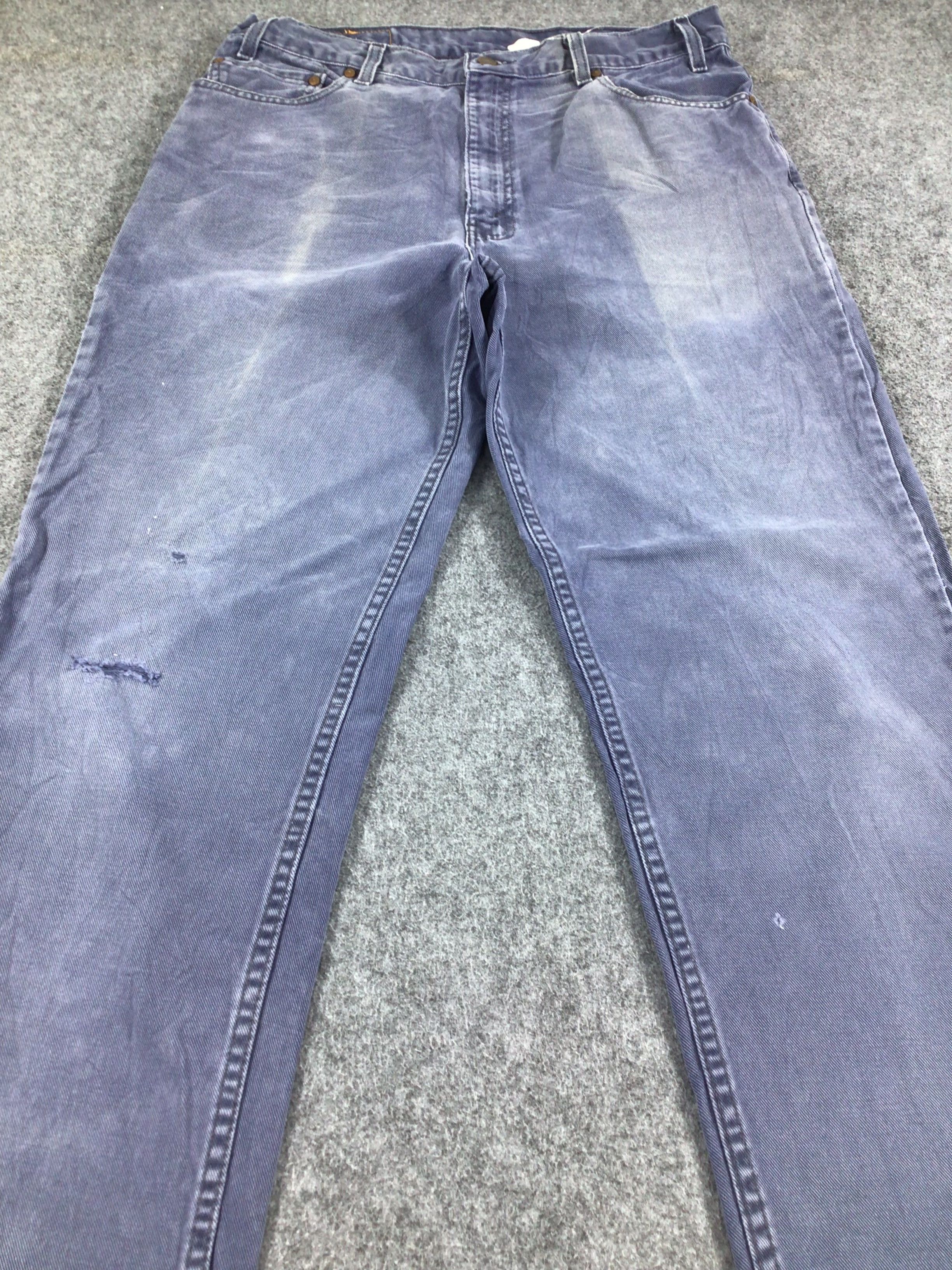 Levi's Vintage 90s Levis 540 Jeans Distressed Denim KJ283 Size US 34 / EU 50 - 3 Thumbnail