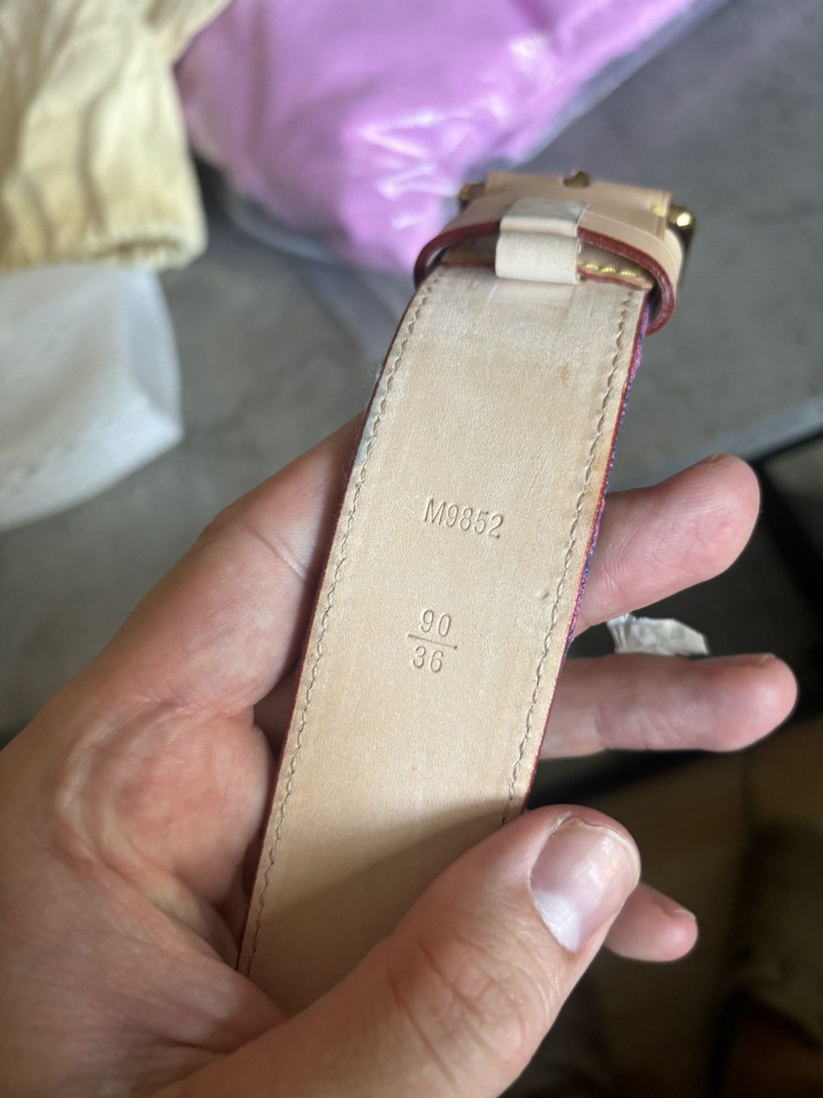 Louis Vuitton Lv monogram belt from 2010 Size ONE SIZE - 7 Thumbnail