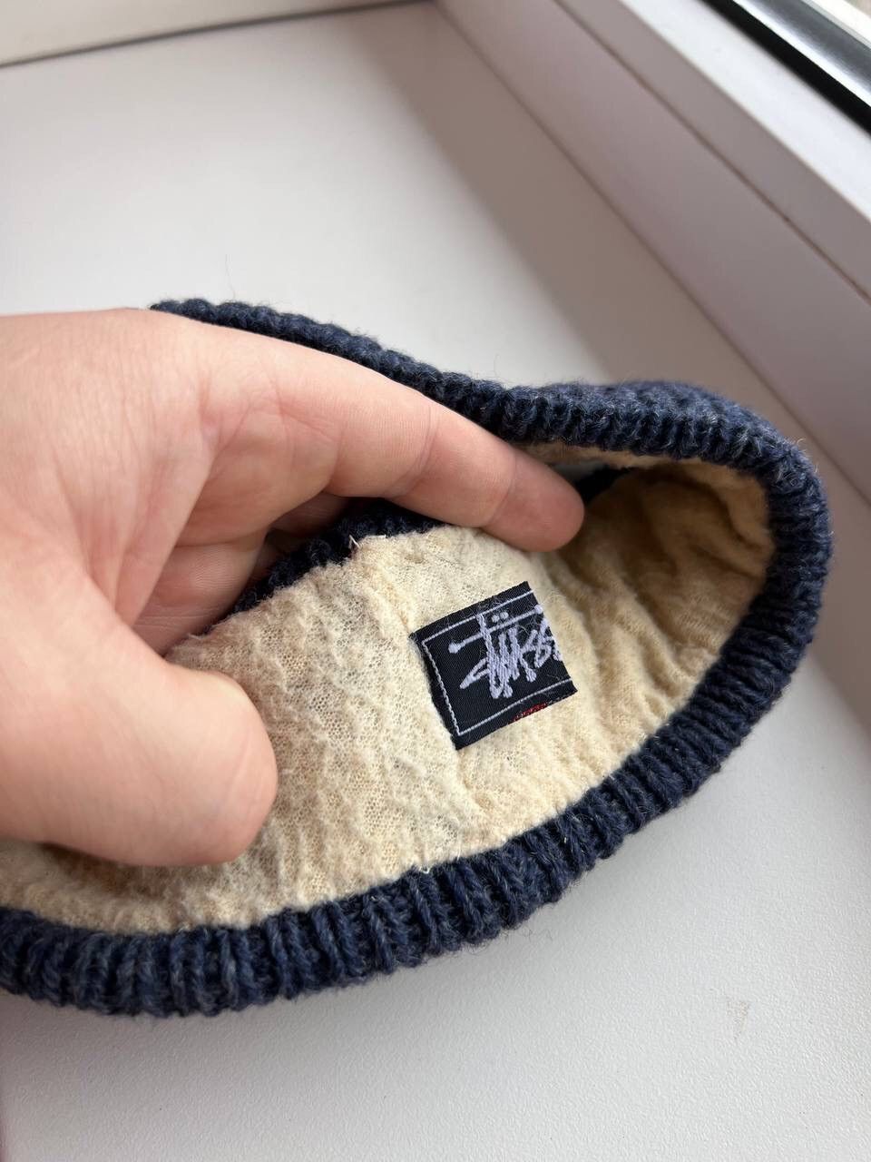 Stussy × Vintage 90s Vintage Stussy Skull Pirates Hat Navy Size ONE SIZE - 4 Thumbnail