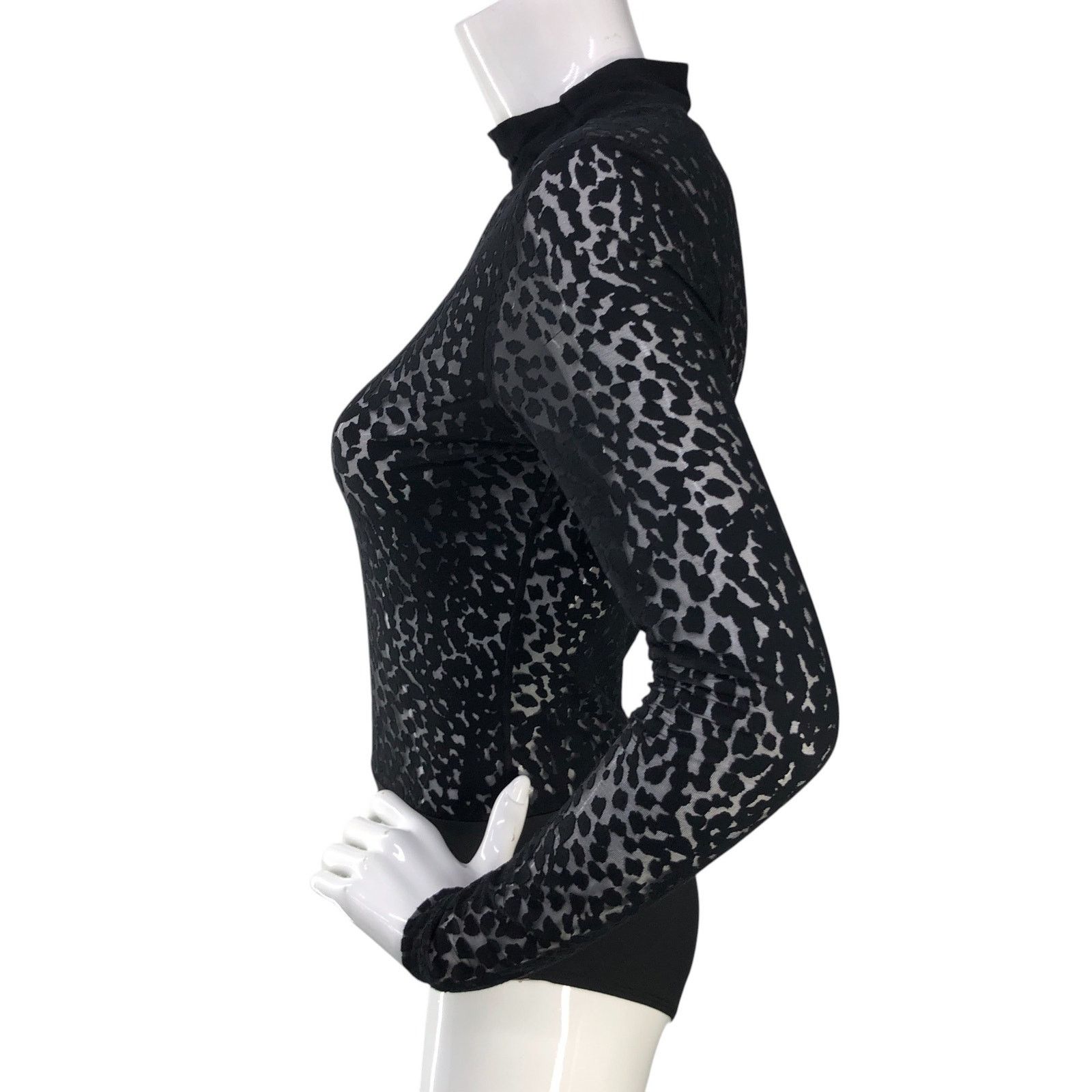Allsaints ALLSAINTS All Saints Size 0 Bodysuit Bela Leopard Top Black Size XS / US 0-2 / IT 36-38 - 6 Thumbnail