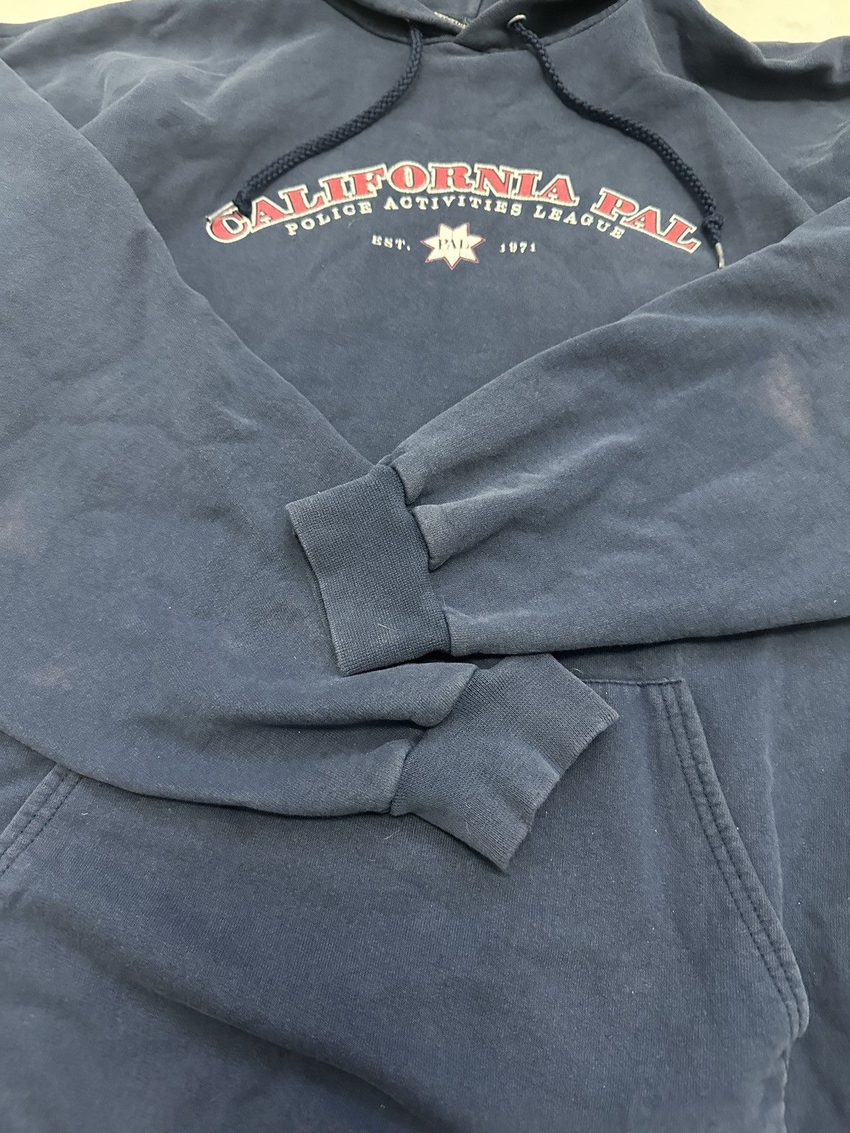 4GSELLER × Hanes × Vintage Vintage 90s Hanes Navy blue sun washed California Pal hoodie Size US XL / EU 56 / 4 - 5 Thumbnail