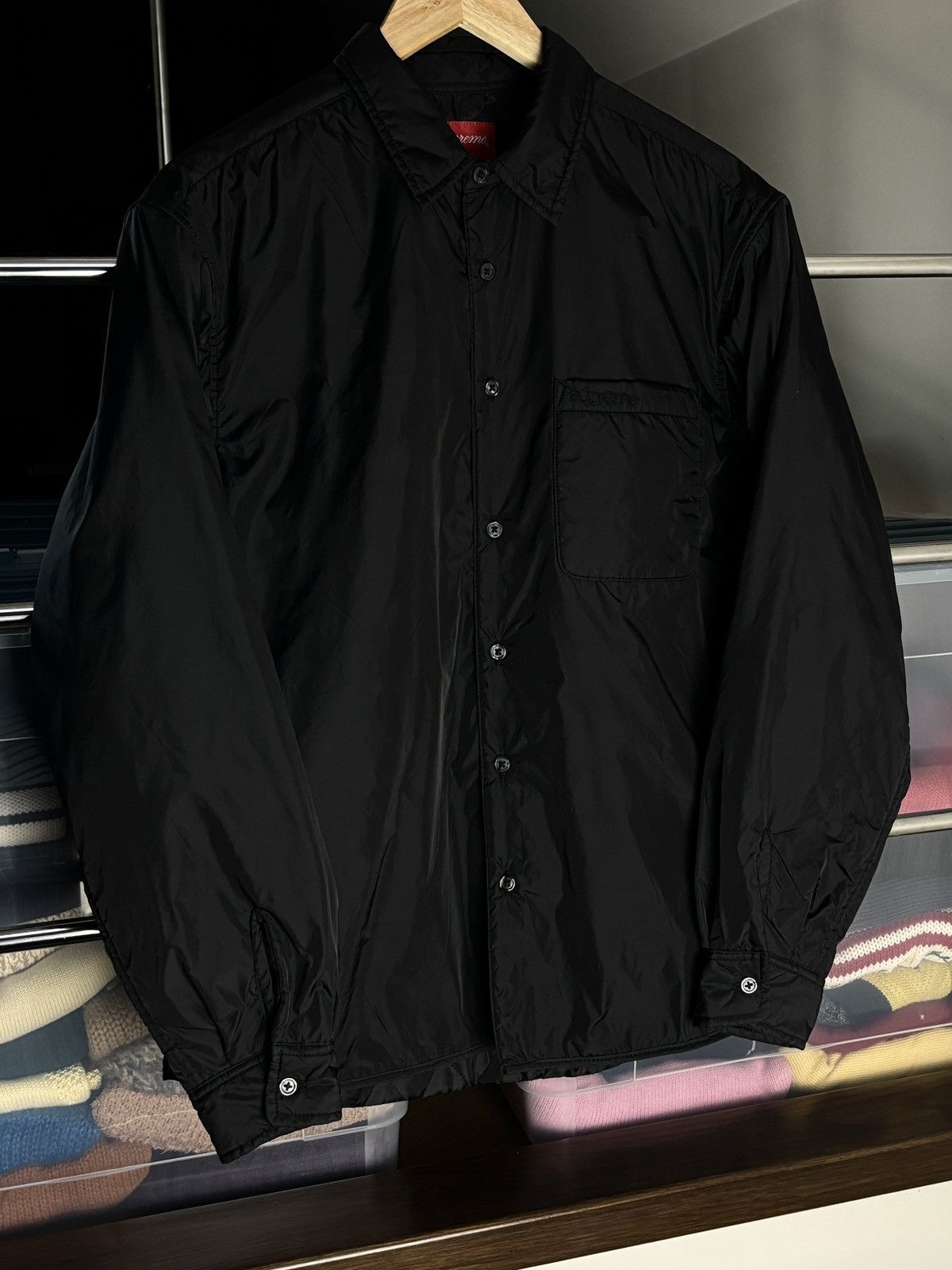 Supreme Supreme 22AW Nylon Filled Shirt Jacket Overshirt Size US S / EU 44-46 / 1 - 2 Thumbnail